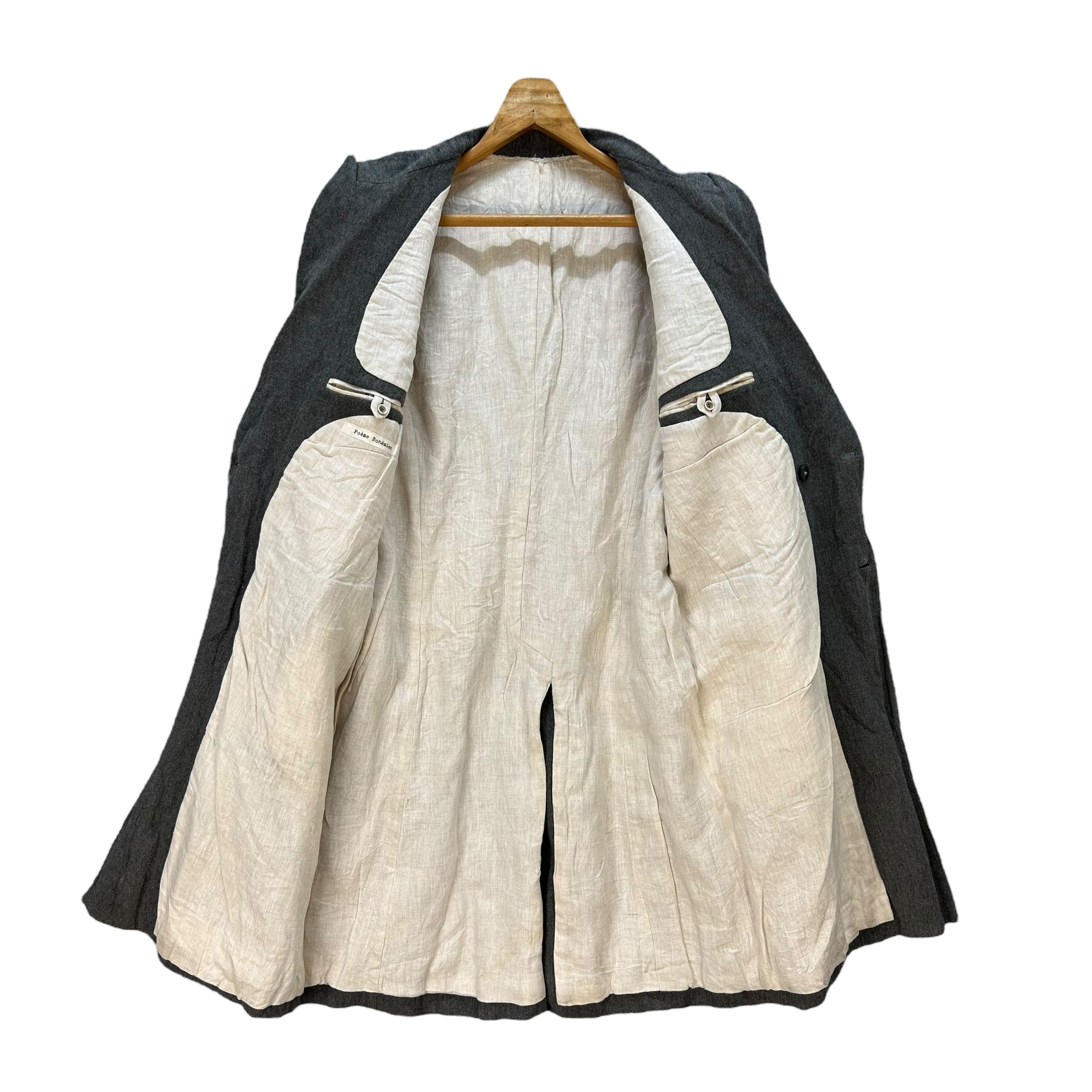 Poeme Bohemien Vintage POEME BOHEMEIN Wool Blend Long Coat #A76-1843 Size US M / EU 48-50 / 2 - 6 Thumbnail
