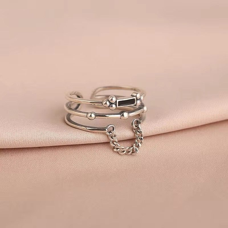 Jewelry × Vintage Multilayer Chain Elegant Rings Size ONE SIZE - 1 Thumbnail