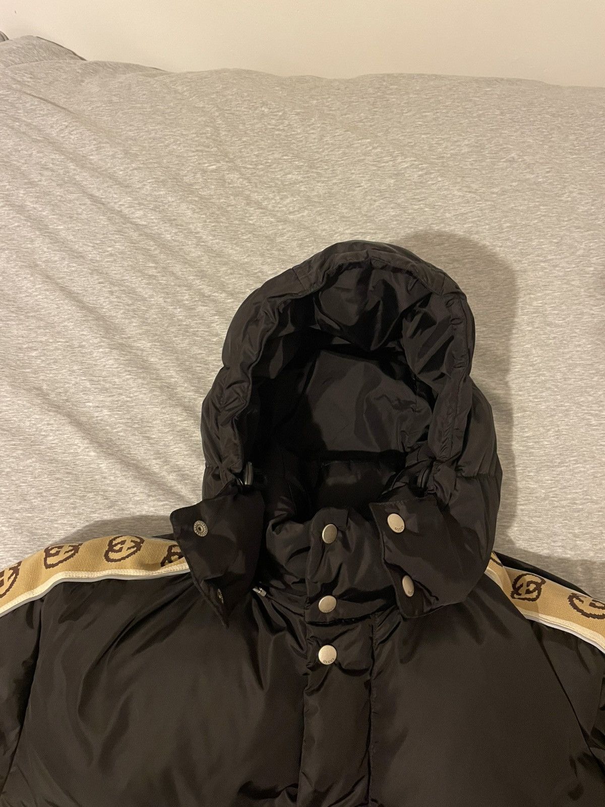 Gucci Gucci Down Jacket Size 52 - "GG jacquard nylon padded coat" Size US L / EU 52-54 / 3 - 3 Thumbnail