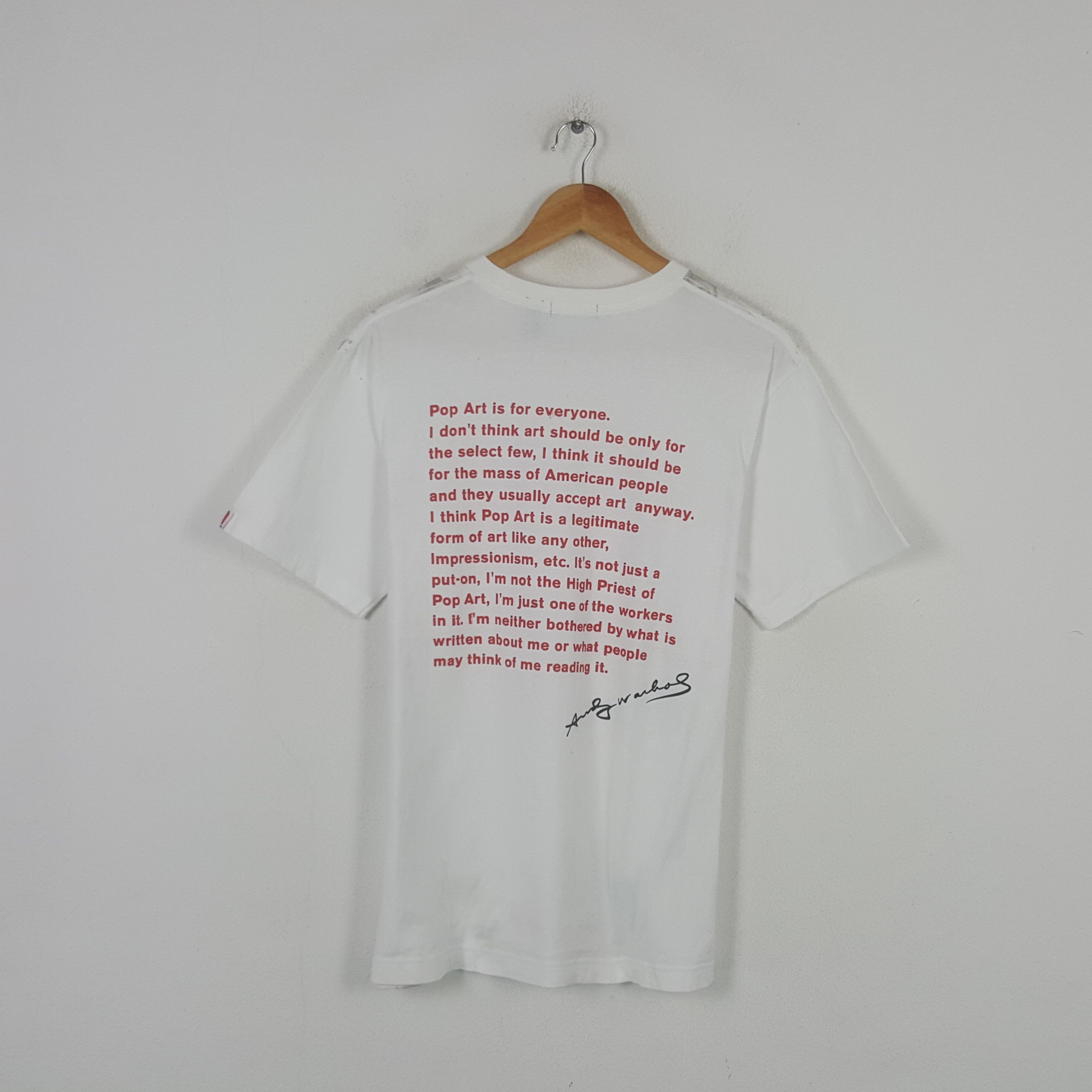 Uniqlo Vintage Andy Warhol Japanese Brand Monogram T-shirt RR19 Size US L / EU 52-54 / 3 - 3 Thumbnail