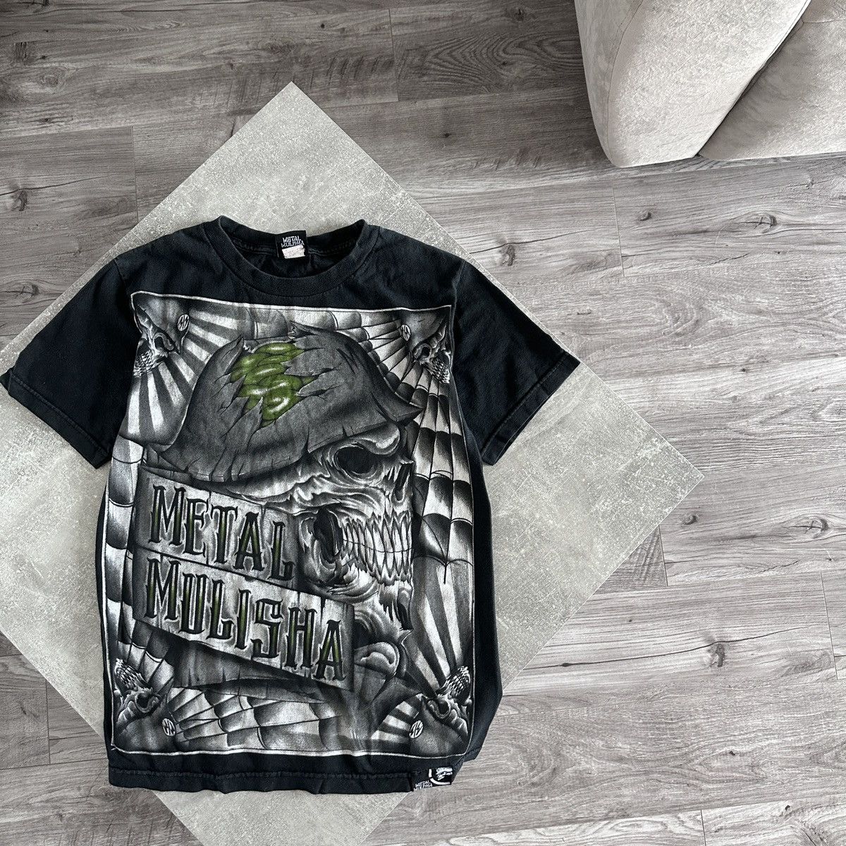 Vintage Vintage 90s Metal Mulisha skull printed tee soldier y2k og Size US S / EU 44-46 / 1 - 2 Thumbnail