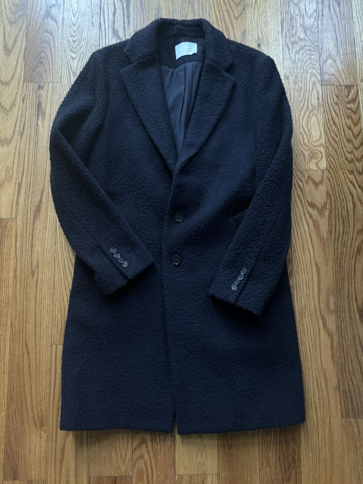image of Aime Leon Dore Fw17 Casentino Wool Coat in Navy, Men's (Size Large)