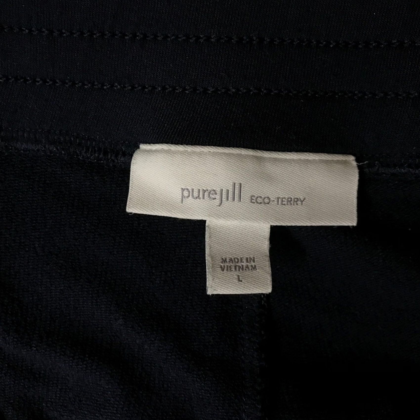 Vintage Pure Jill Eco-Terry Navy Blue Straight Leg Pants Womens L Large Navy Blue Straight Leg Pants Womens Regular L Size 36" / US 14 / IT 50 - 7 Thumbnail
