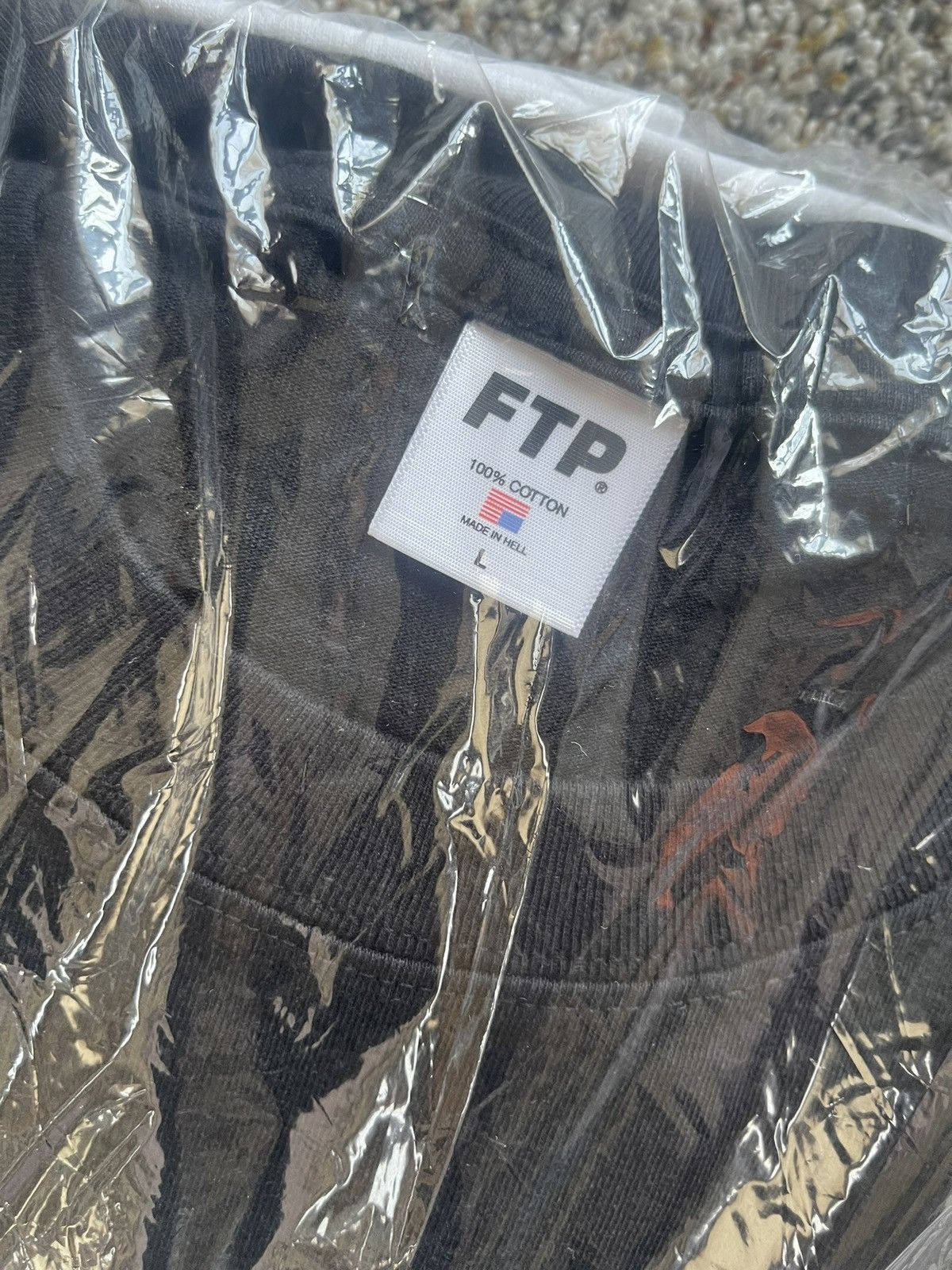 Fuck The Population FTP Logo Black T Shirt Size Large w/free USPS t shirt Size US L / EU 52-54 / 3 - 2 Thumbnail