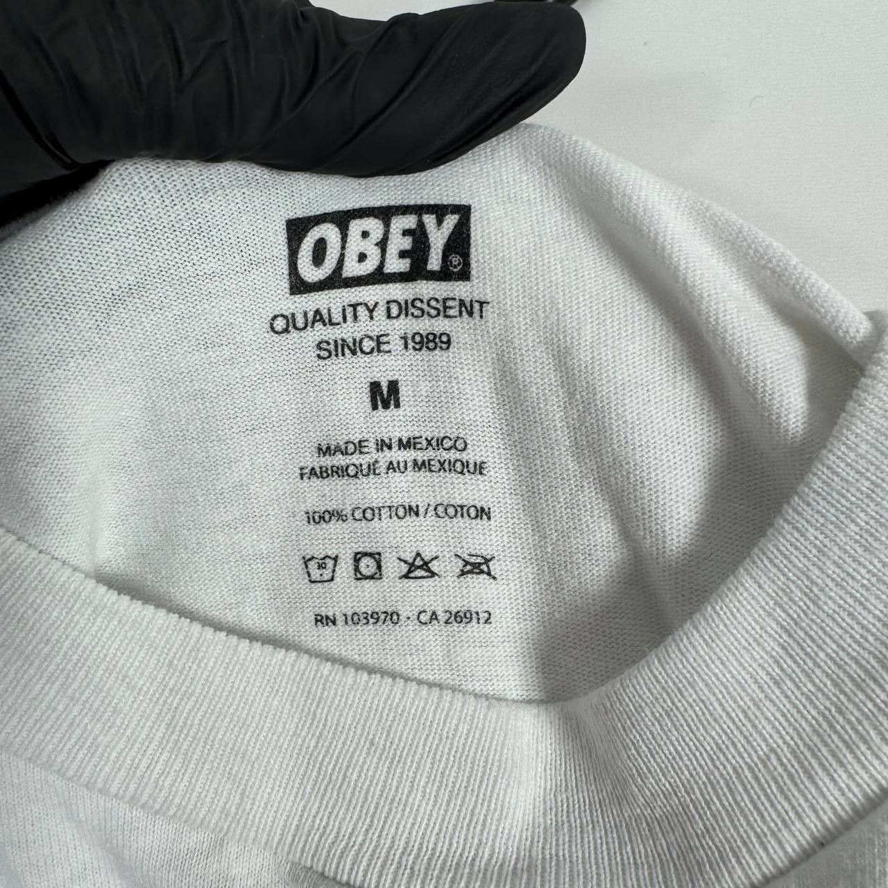 Obey Obey Graphic T-Shirt White Mens Size M Size US M / EU 48-50 / 2 - 4 Thumbnail