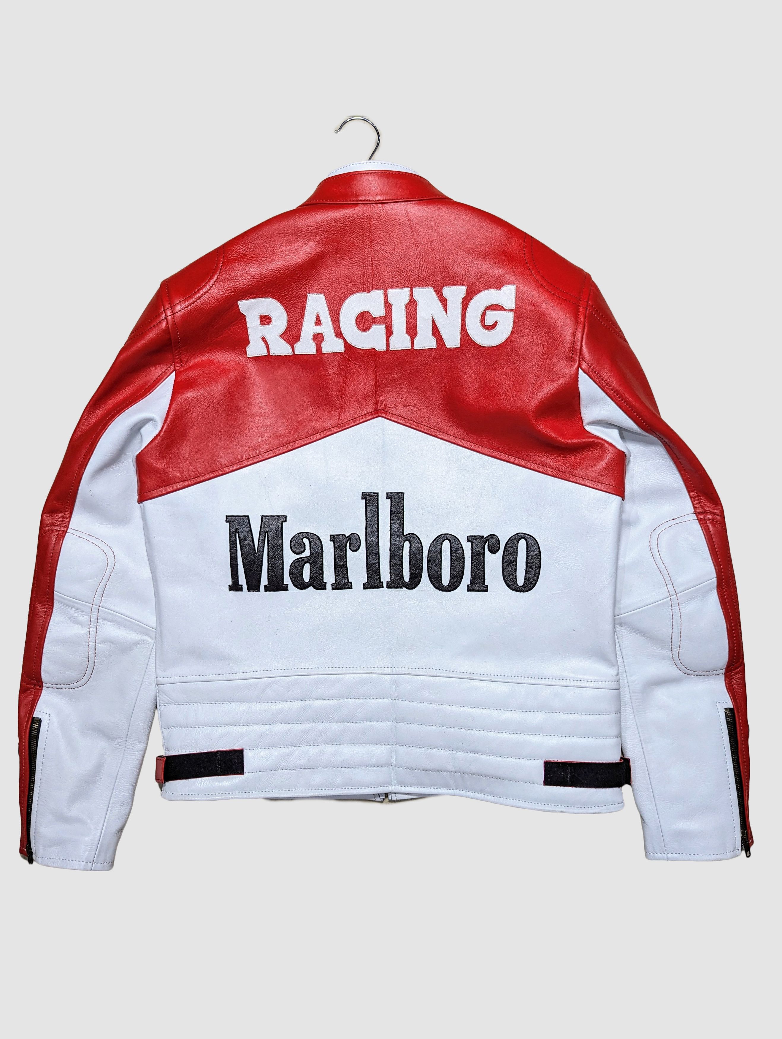 Vintage MARLBORO VINTAGE LEATHER JACKET RARE Y2K Size US L / EU 52-54 / 3 - 2 Thumbnail