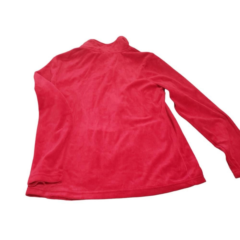 Designer CT1995 Onque Casual Red & Rhinestone Studded Jacket & Pant Size 28" / US 6 / IT 42 - 6 Thumbnail
