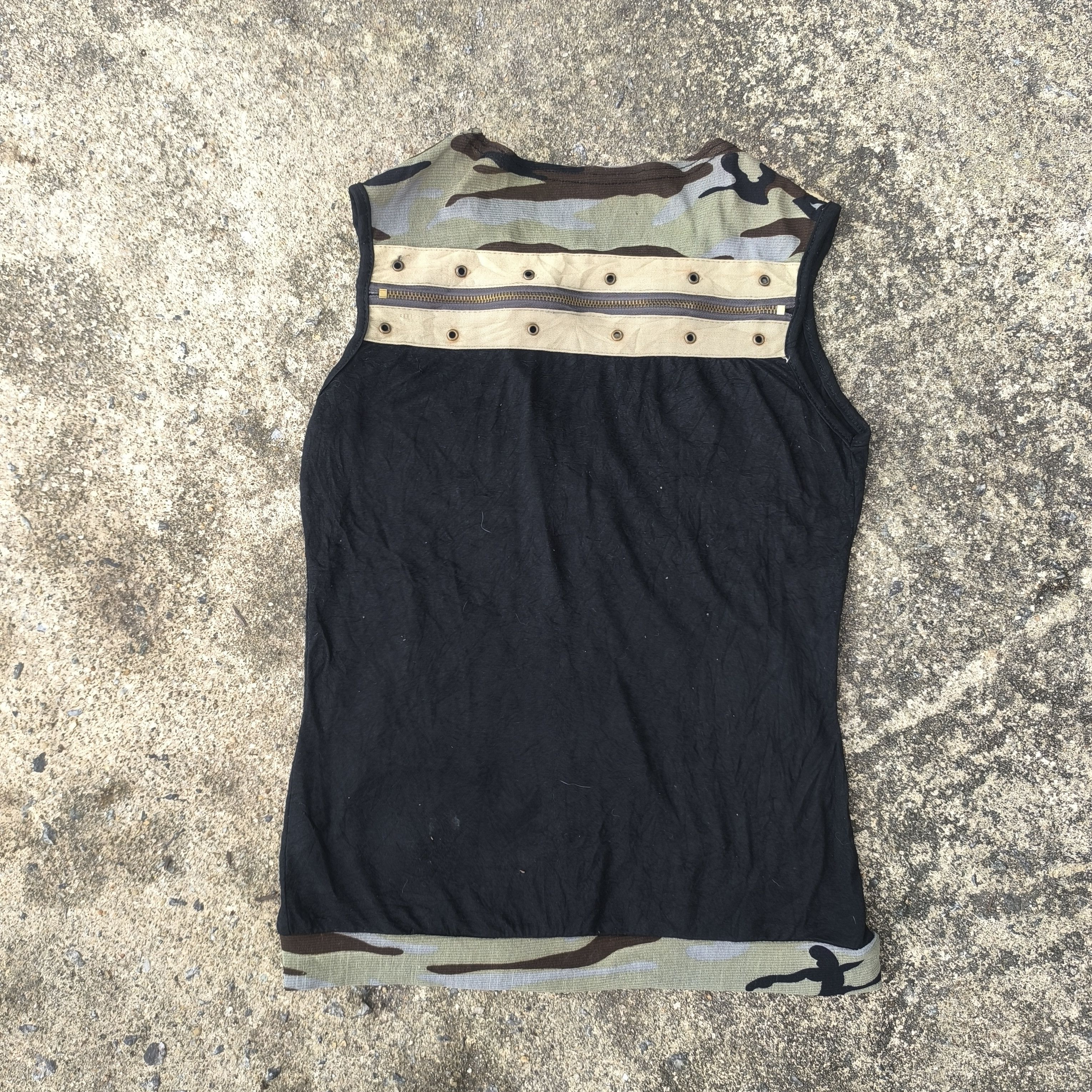 Japanese Brand Harajuku Sleeveless camo jacket gothic modern style Size M / US 6-8 / IT 42-44 - 6 Thumbnail