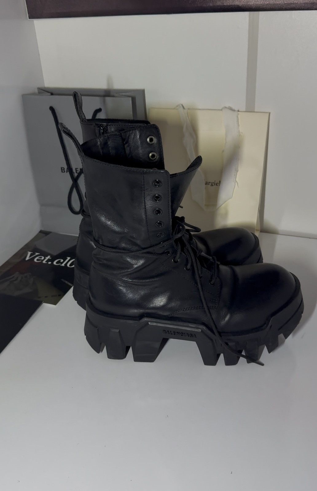 Balenciaga ✅Balenciaga Bulldozer boots lace up high black 39 (41) Size US 7.5 / EU 40-41 - 2 Thumbnail