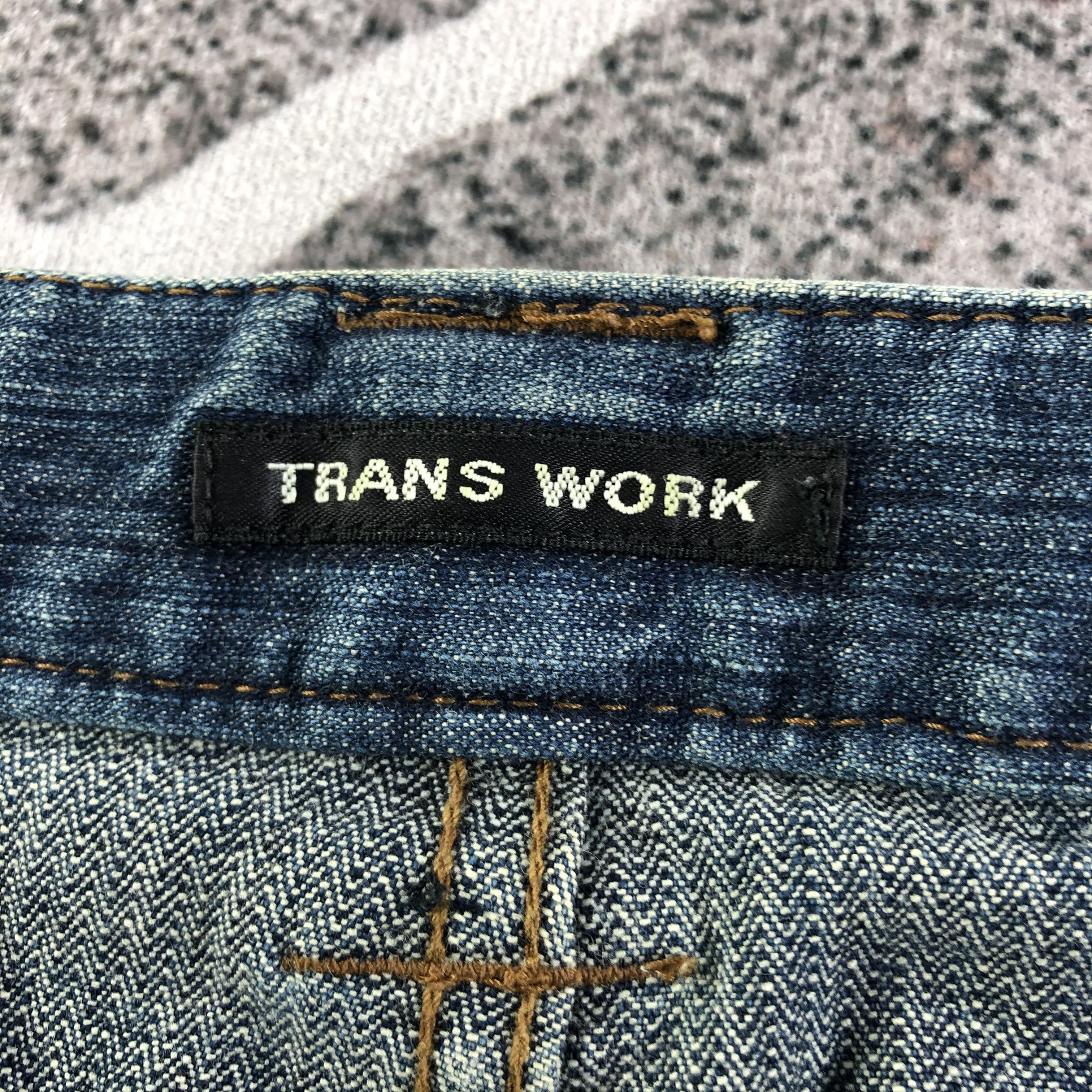Japanese Brand Trans Work Blue Flared Jeans KJ1997 Size US 31 - 7 Thumbnail