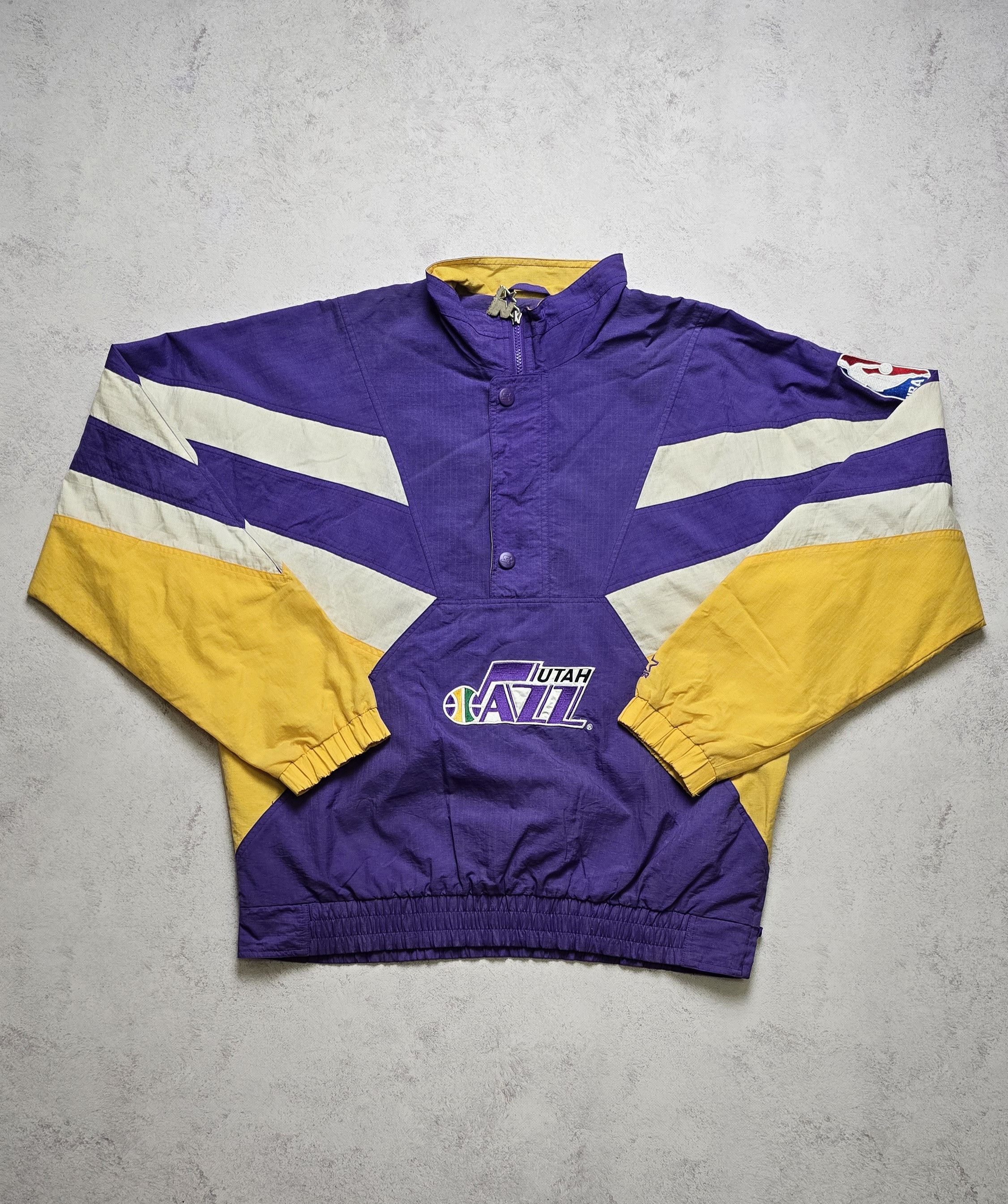 Starter Vintage Utah Jazz Jacket Men's Large Purple Yellow Starter Size US L / EU 52-54 / 3 - 1 Thumbnail