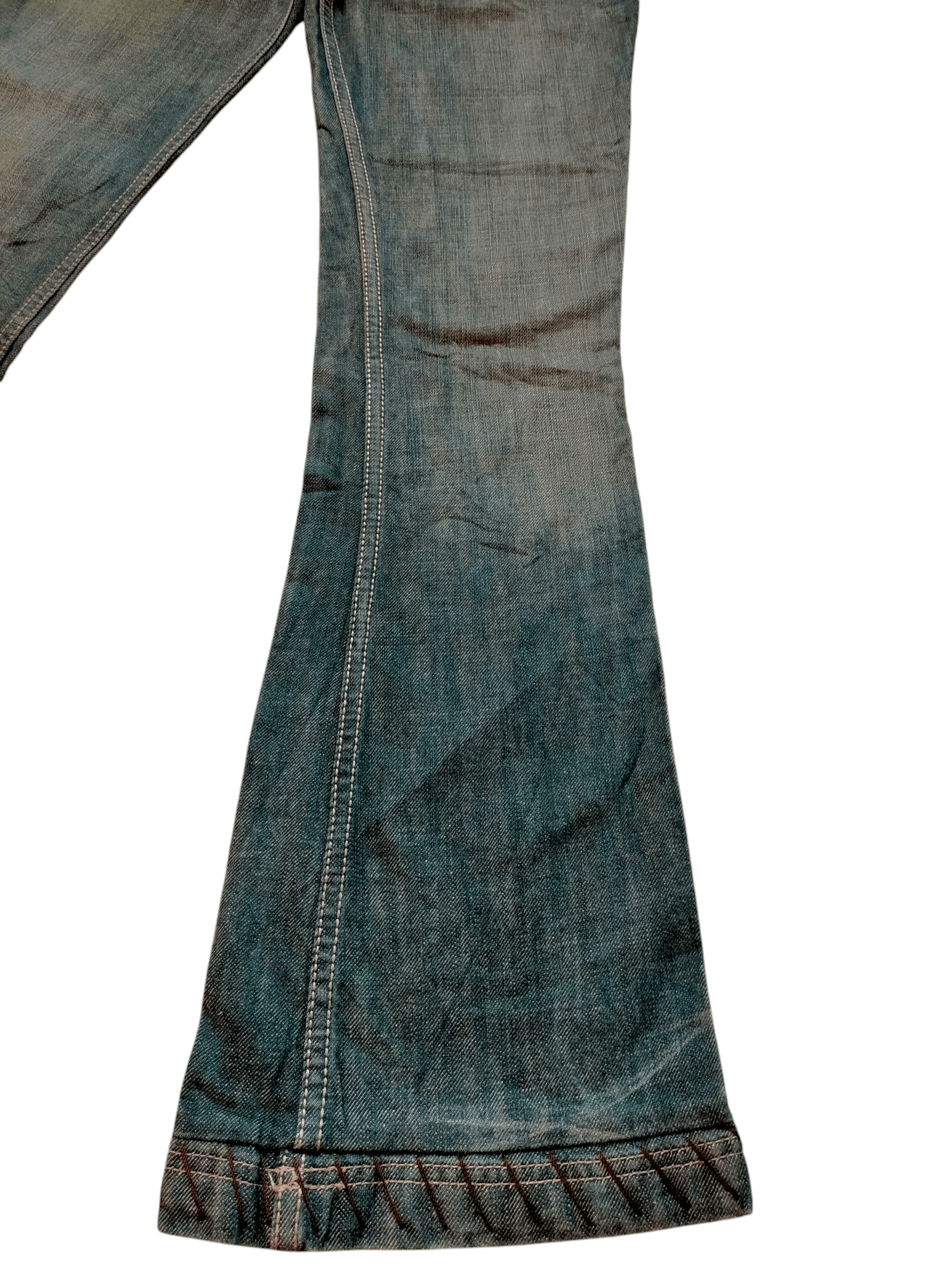 Hysteric Glamour Flare Jeans Antik Denim Embroidered Low rise Boot cut Denim Size US 28 / EU 44 - 8 Thumbnail