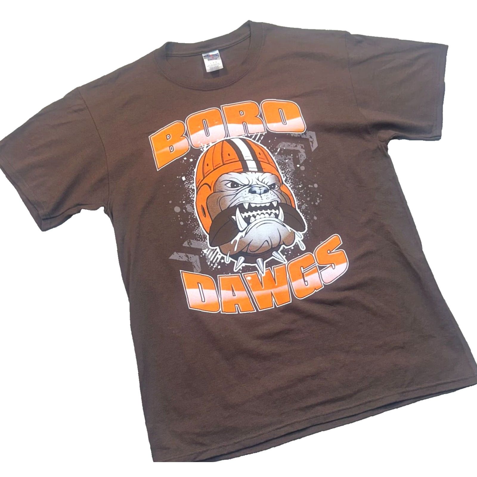 Jerzees JERZEES Boro Dawgs Football Mens Large T-Shirt Multicolor Crew Neck Short Sleeve Graphic Print Bar and Grill Dawg 2003 Top Dawg Theme Mens Size US L / EU 52-54 / 3 - 2 Thumbnail