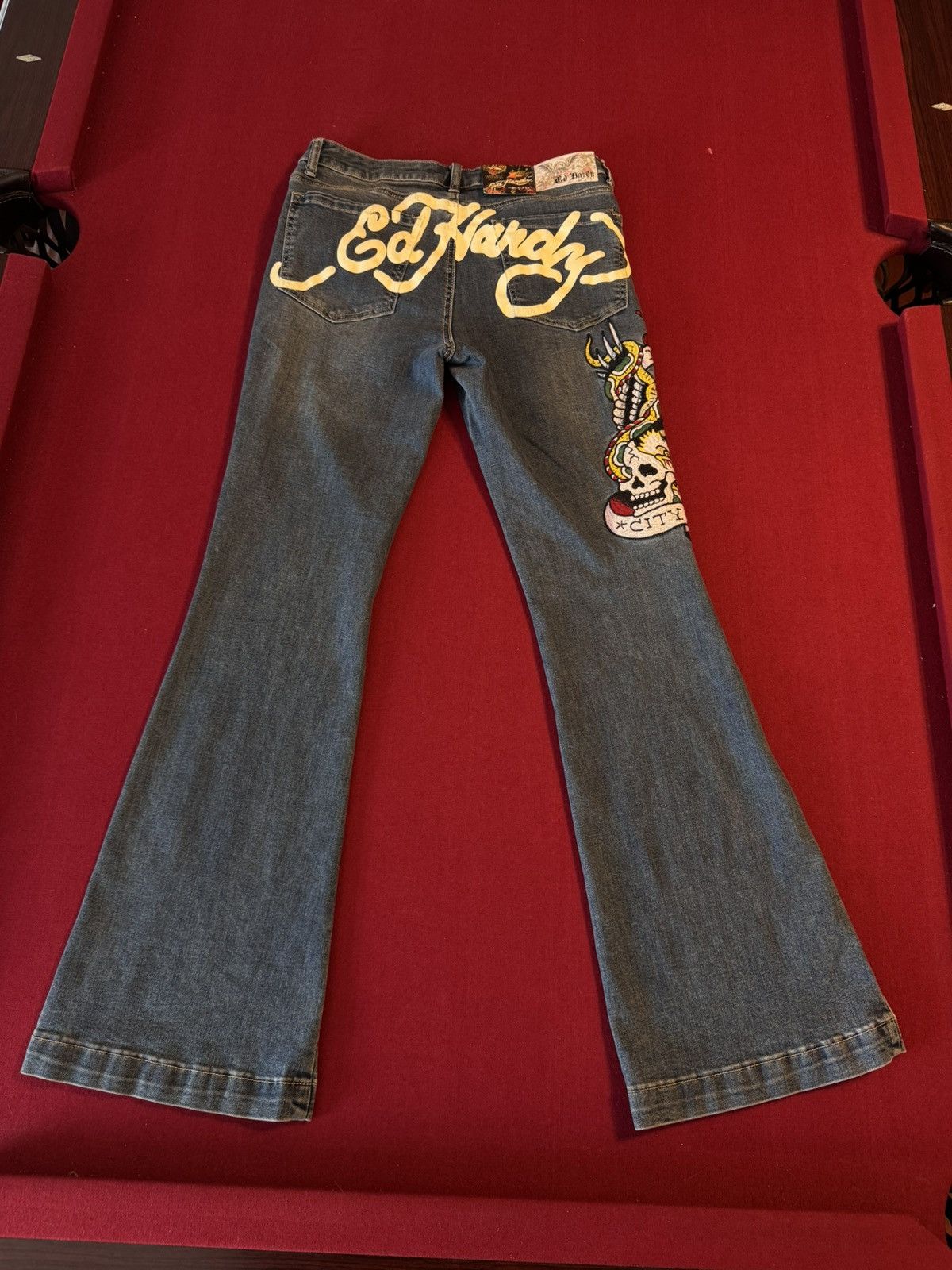 Ed Hardy × Vintage Ed Hardy Denim Size 30" / US 8 / IT 44 - 1 Thumbnail