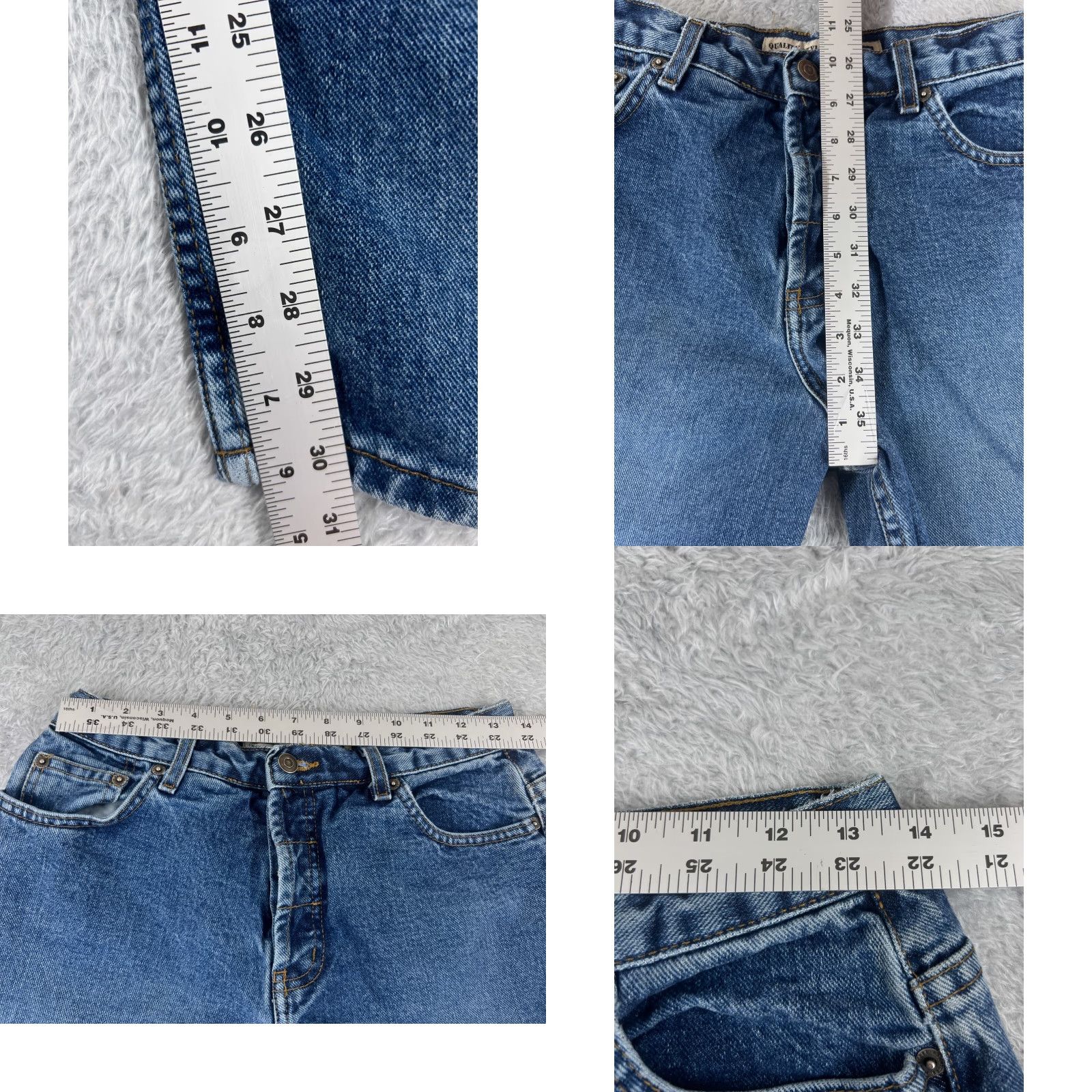Vintage VINTAGE Maurices Pants Womens 9 Blue Denim Cotton Mid Rise Straight Leg Cotton 26x30 Size 30" / US 8 / IT 44 - 8 Thumbnail
