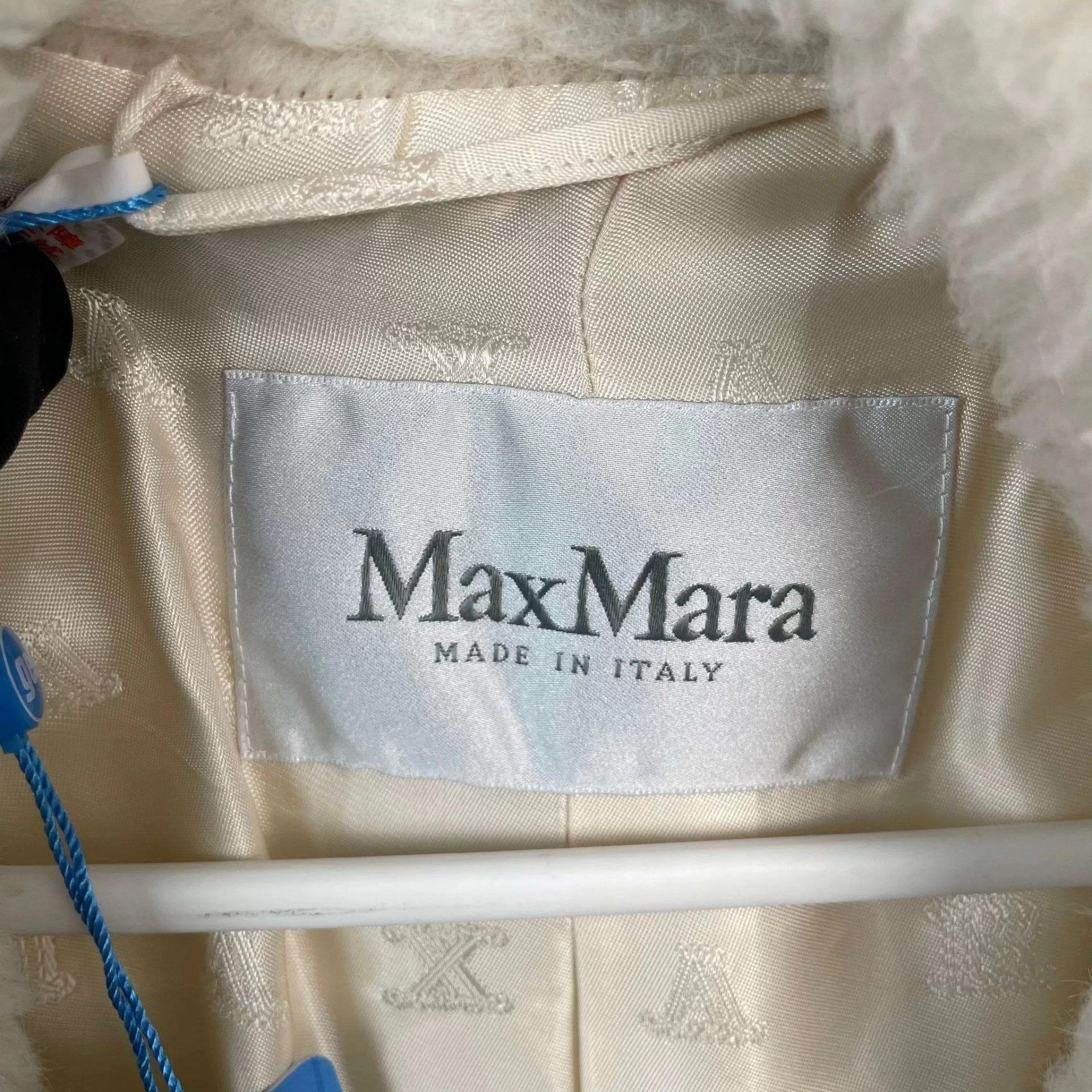 Max Mara Maxmara Women's Alpaca Coat White 165 Size S / US 4 / IT 40 - 4 Thumbnail