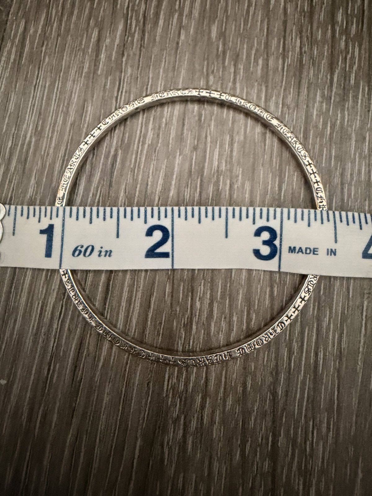 Chrome Hearts Chrome Hearts NTFL Silver Bangle Bracelet Size ONE SIZE - 5 Thumbnail