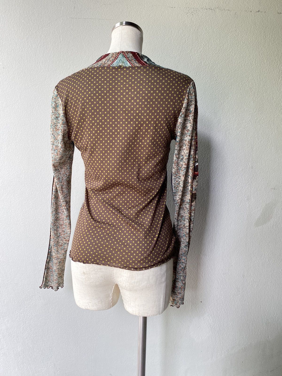 Designer × Japanese Brand Y2K mesh blouse top Size ONE SIZE - 4 Thumbnail