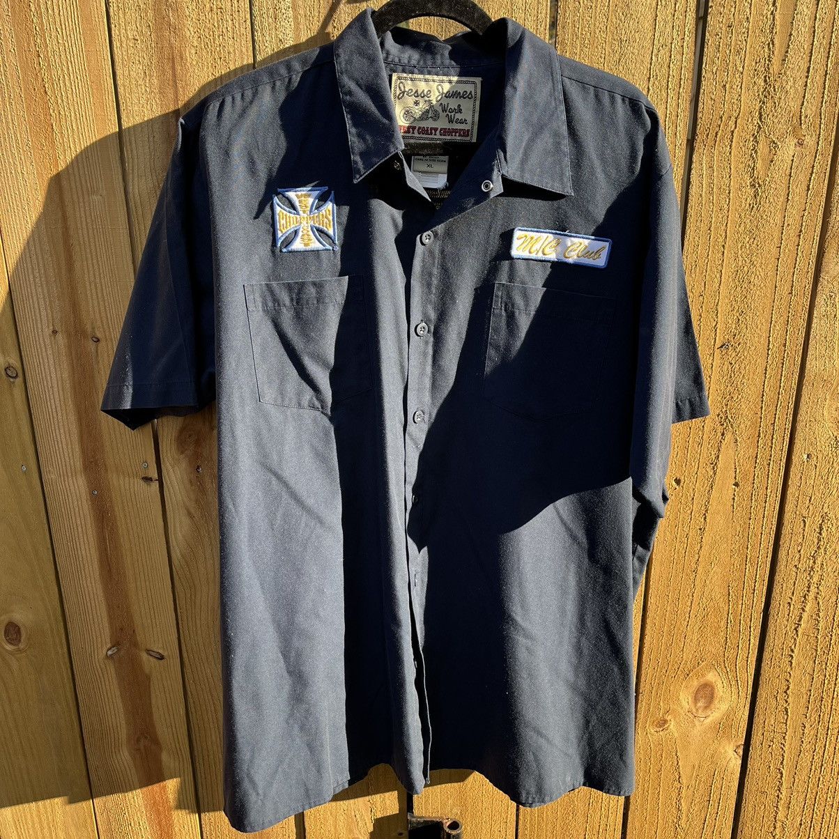 Vintage Vtg 1990s WCC Workmen Shirt / Jesse James Workwear Size US XL / EU 56 / 4 - 3 Thumbnail