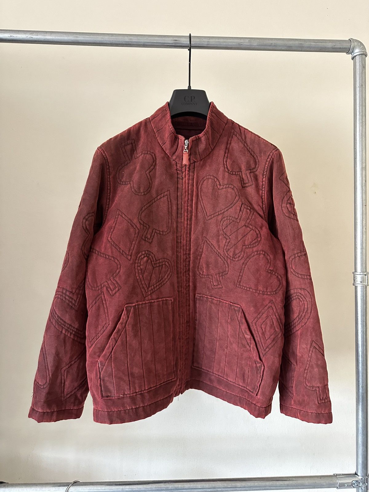 Vintage 1990s Playing Card pattern Vintage Jacket Size US S / EU 44-46 / 1 - 1 Thumbnail