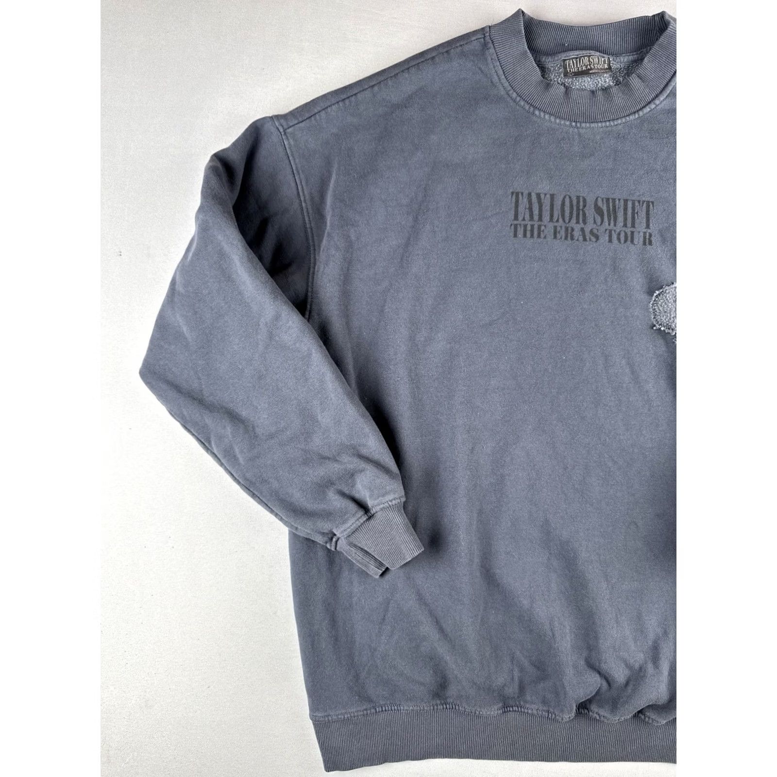 Vintage Taylor Swift The Eras Tour Crewneck Sweatshirt Navy Gray Oversized L Tour Merch Womens Size L / US 10 / IT 46 - 2 Thumbnail