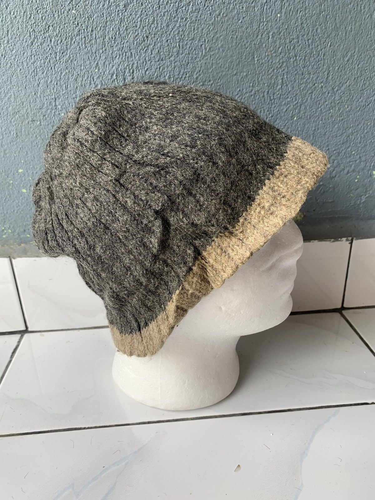 Vintage Vintage Knittted Hat Made In Usa Size ONE SIZE - 2 Thumbnail