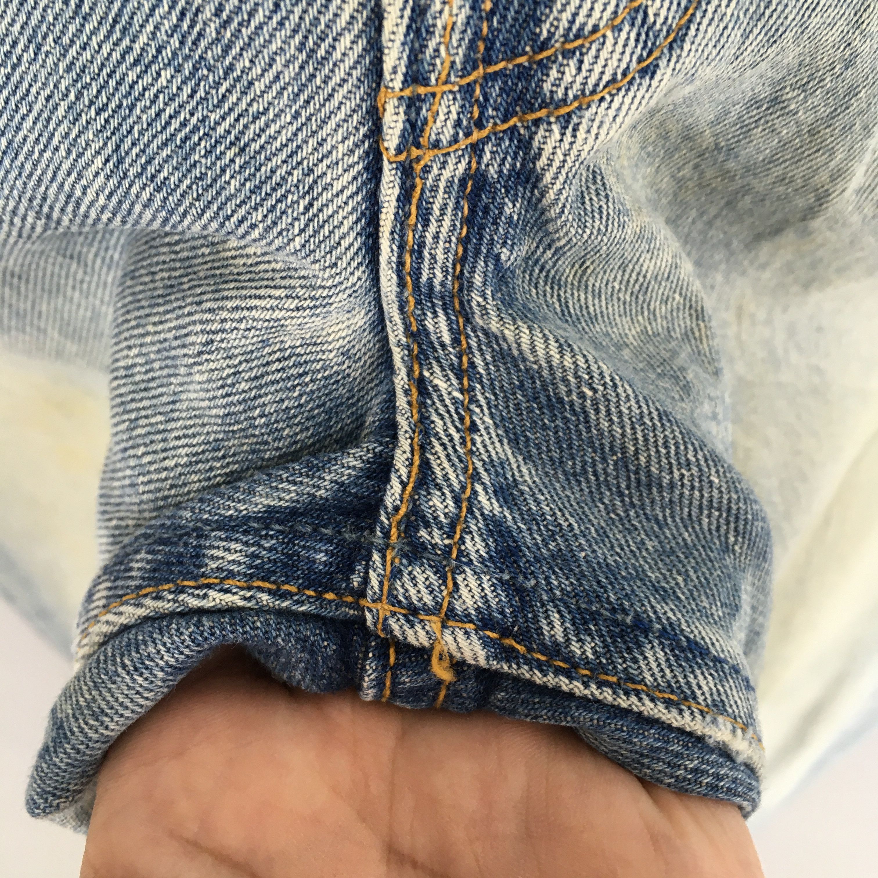 Levi's Size 27x31.5 Vintage 90s Levi's 501 Faded Blue Jeans S1865 Size 27" / US 4 / IT 40 - 8 Thumbnail