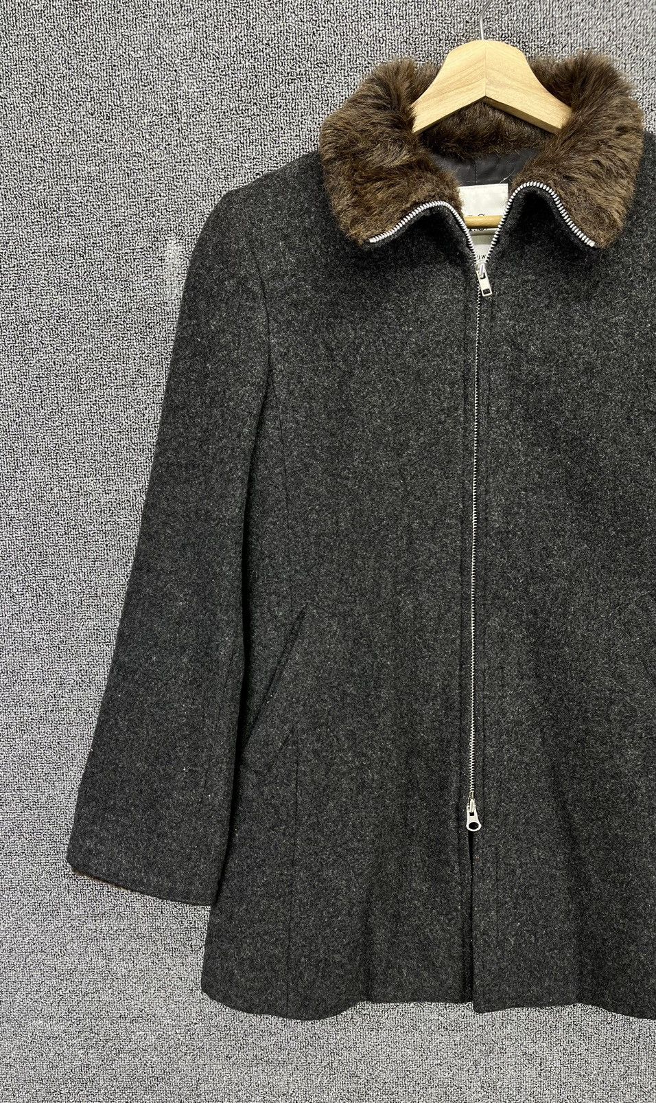 Issey Miyake Vintage Issey Miyake Sunao Kuwahara Fur Wool Jacket Size S / US 4 / IT 40 - 3 Thumbnail