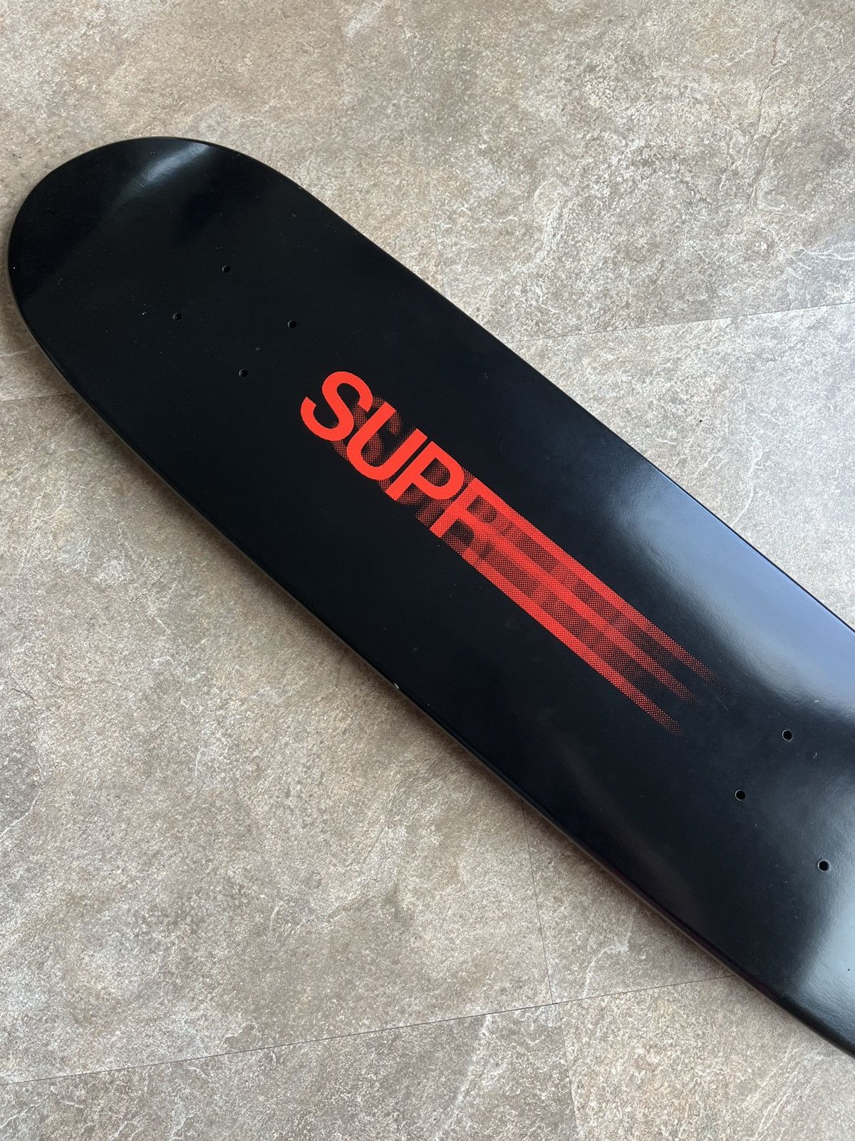 Supreme - supreme Motion Logo Cruiser Skateboard 黒 NWT Supreme Black Red Motion Logo Cruiser Skate Deck