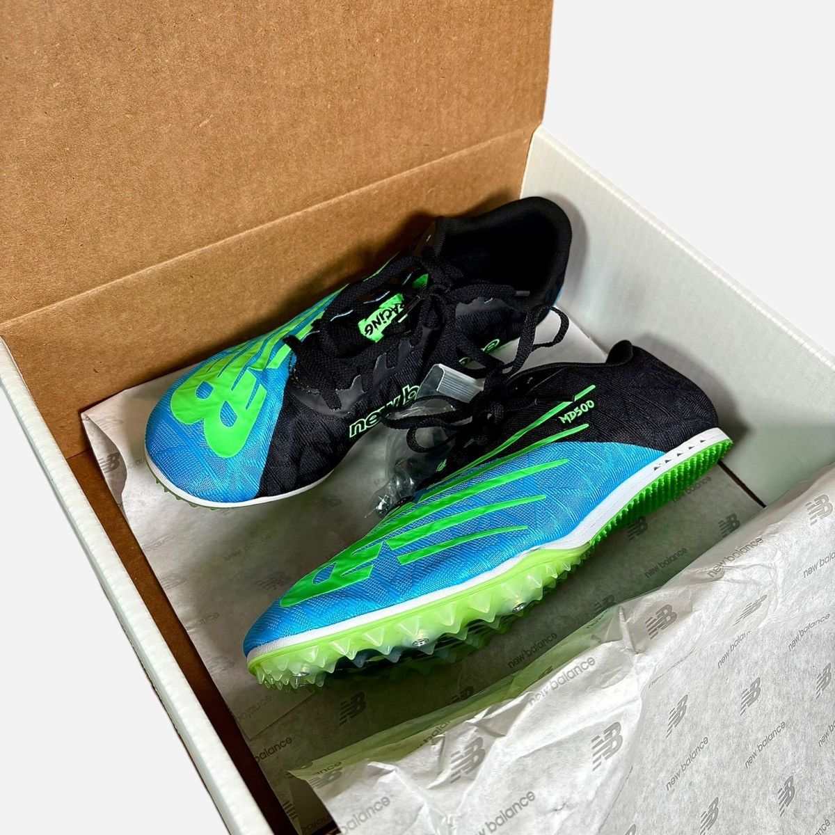 New Balance New Balance MD500F8 Blue Neon Green Men’s Running Shoes Sz 9 Size US 9 / EU 42 - 2 Thumbnail