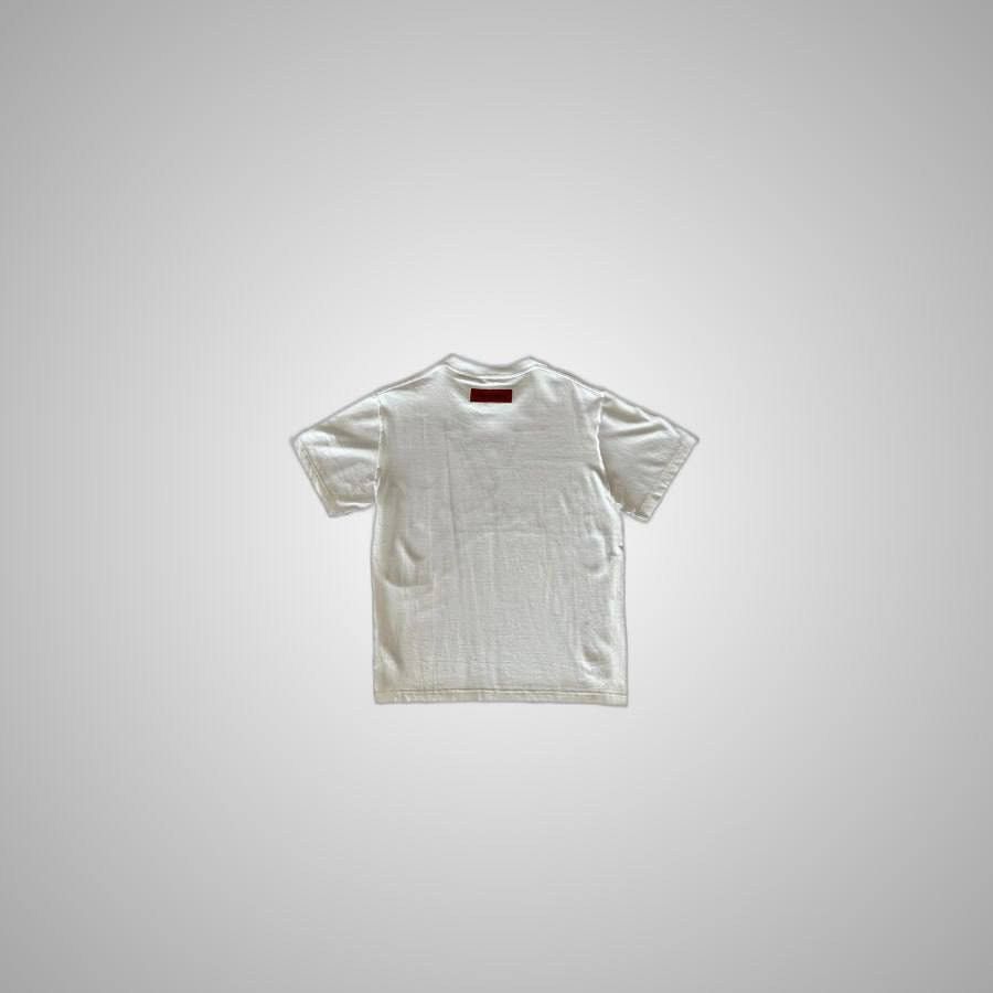 Louis Vuitton LOUIS VUITTON WHITE & BLUE LV STITCH LOGO T-SHIRT Size US M / EU 48-50 / 2 - 2 Thumbnail