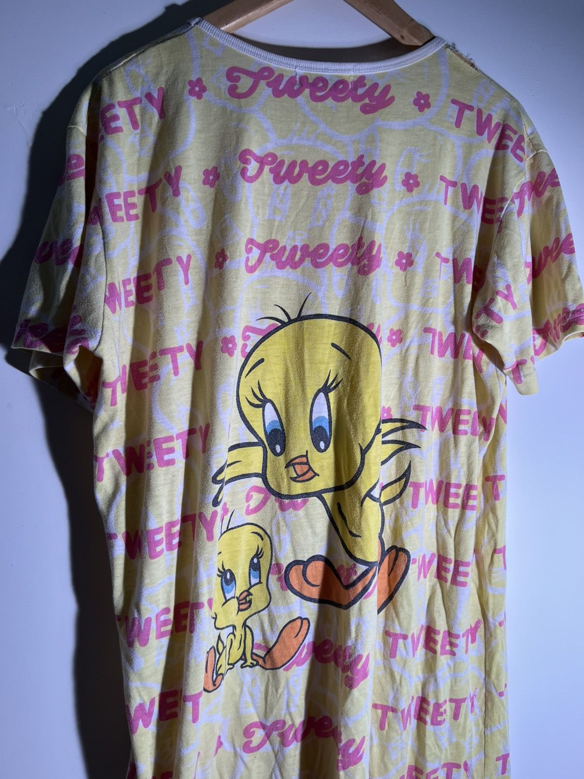 Vintage 90’s 2000’s Y2K VTG Vintage Tweety Bird Looney Tunes Dress T Size ONE SIZE - 6 Thumbnail