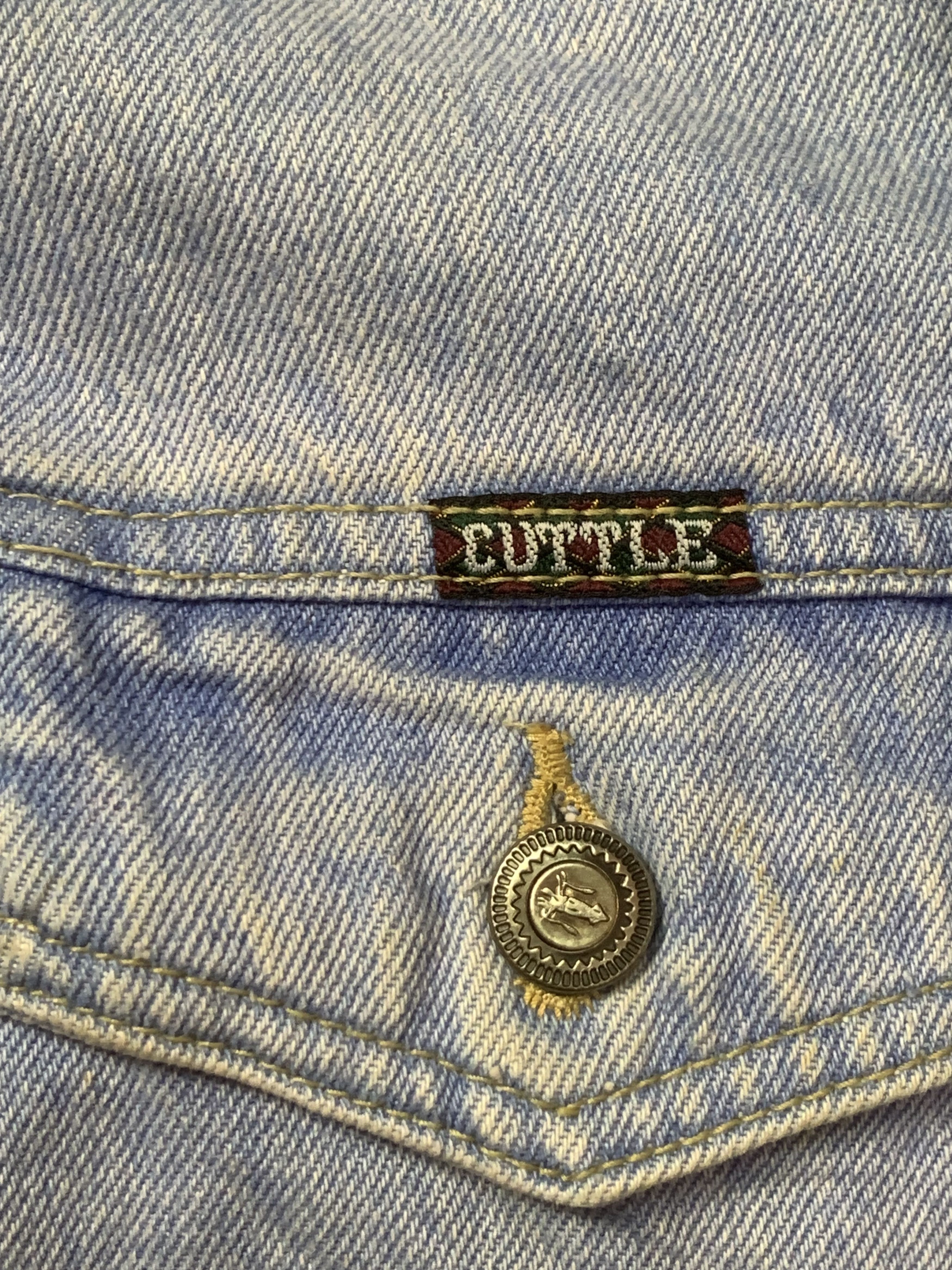 Japanese Brand × Vintage Rare Design Vintage Cuttle Jeans Denim Jackets Size US M / EU 48-50 / 2 - 4 Thumbnail