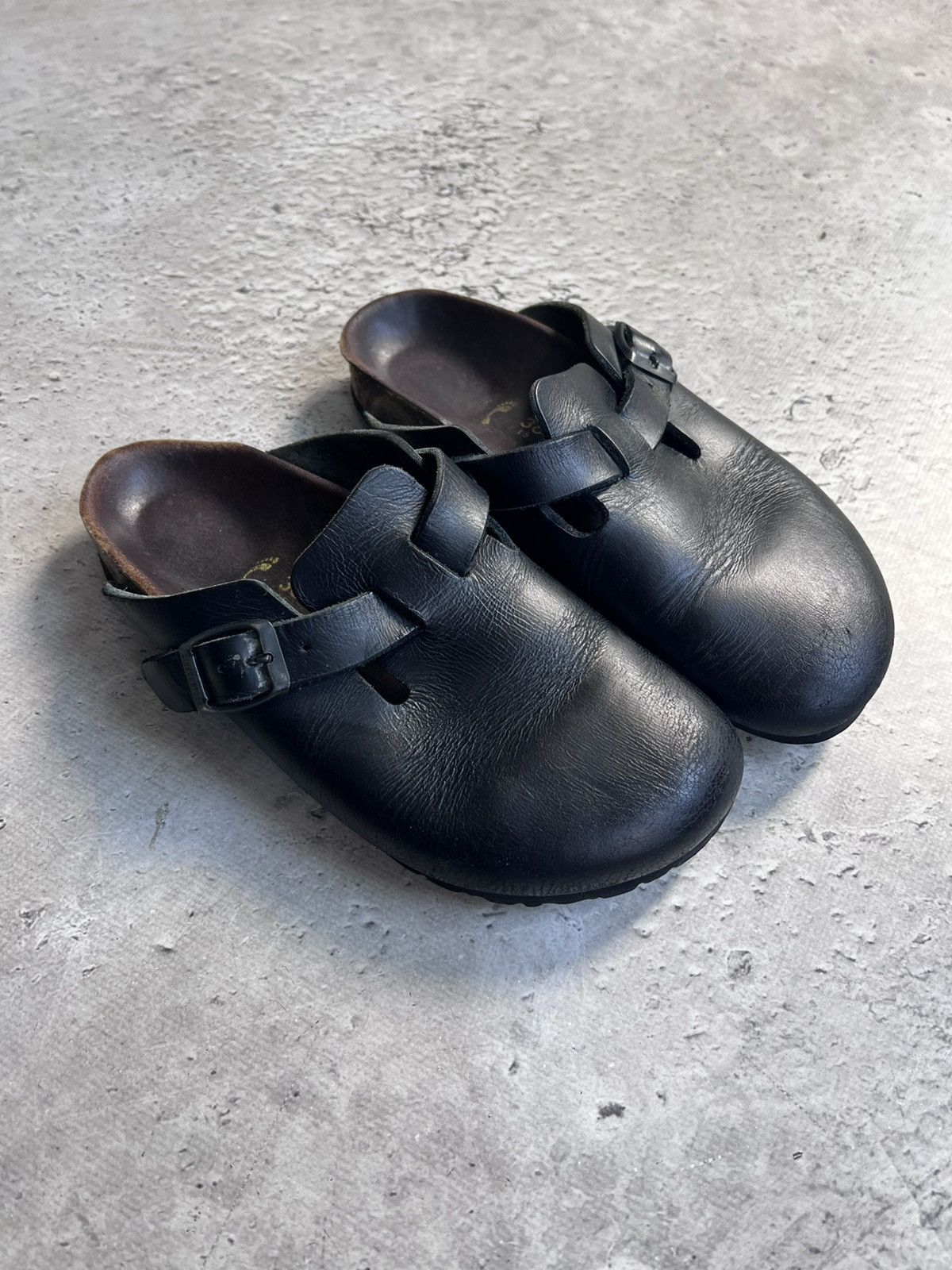 Birkenstock × Vintage VINTAGE BLACK BOSTON BIRKENStock slippers slipons Size US 6 / IT 36 - 6 Thumbnail
