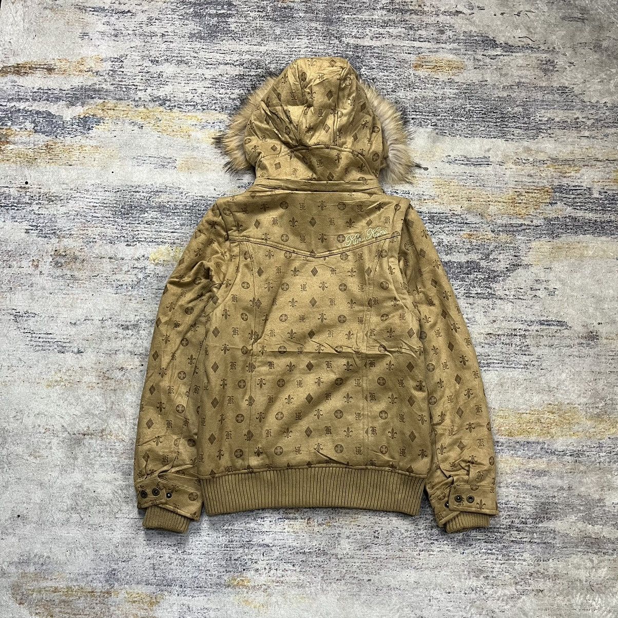 Karl Kani Vintage y2k Karl Kani fur hoodie monogram jacket 2 way Size US S / EU 44-46 / 1 - 4 Thumbnail