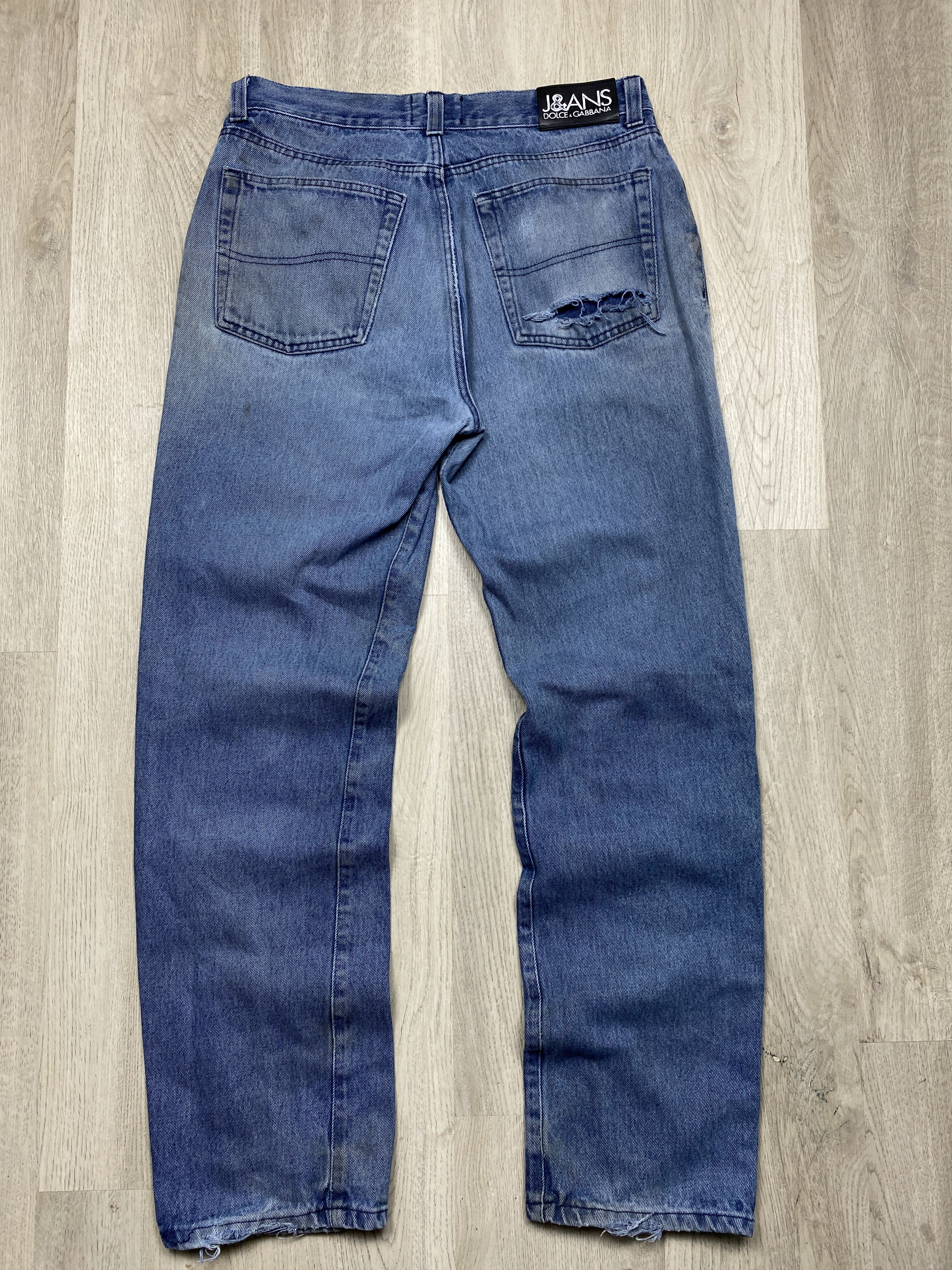Dolce & Gabbana Dolce & Gabbana Vintage Distressed Mens Denim Pants Jeans Size US 36 / EU 52 - 13 Thumbnail