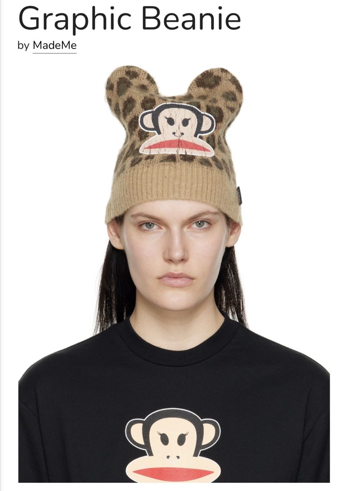 Urban Outfitters Paul Frank MadeMe Urban Outfitters Leopard Beanie Hat Size ONE SIZE - 8 Thumbnail