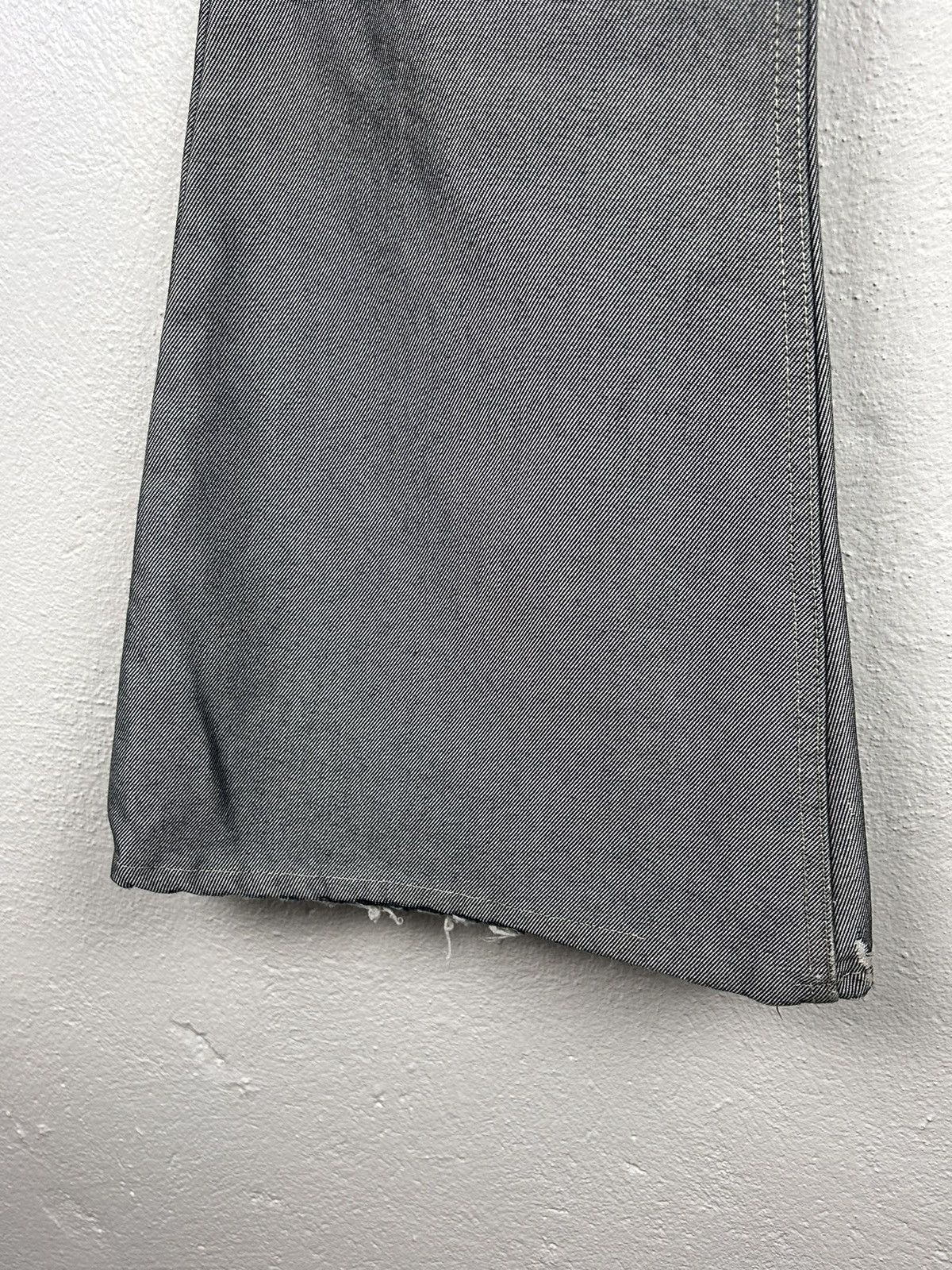 Vintage 90s Vintage Johnny Blaze Crazy Flared Silver Denim Jeans Size US 30 / EU 46 - 7 Thumbnail