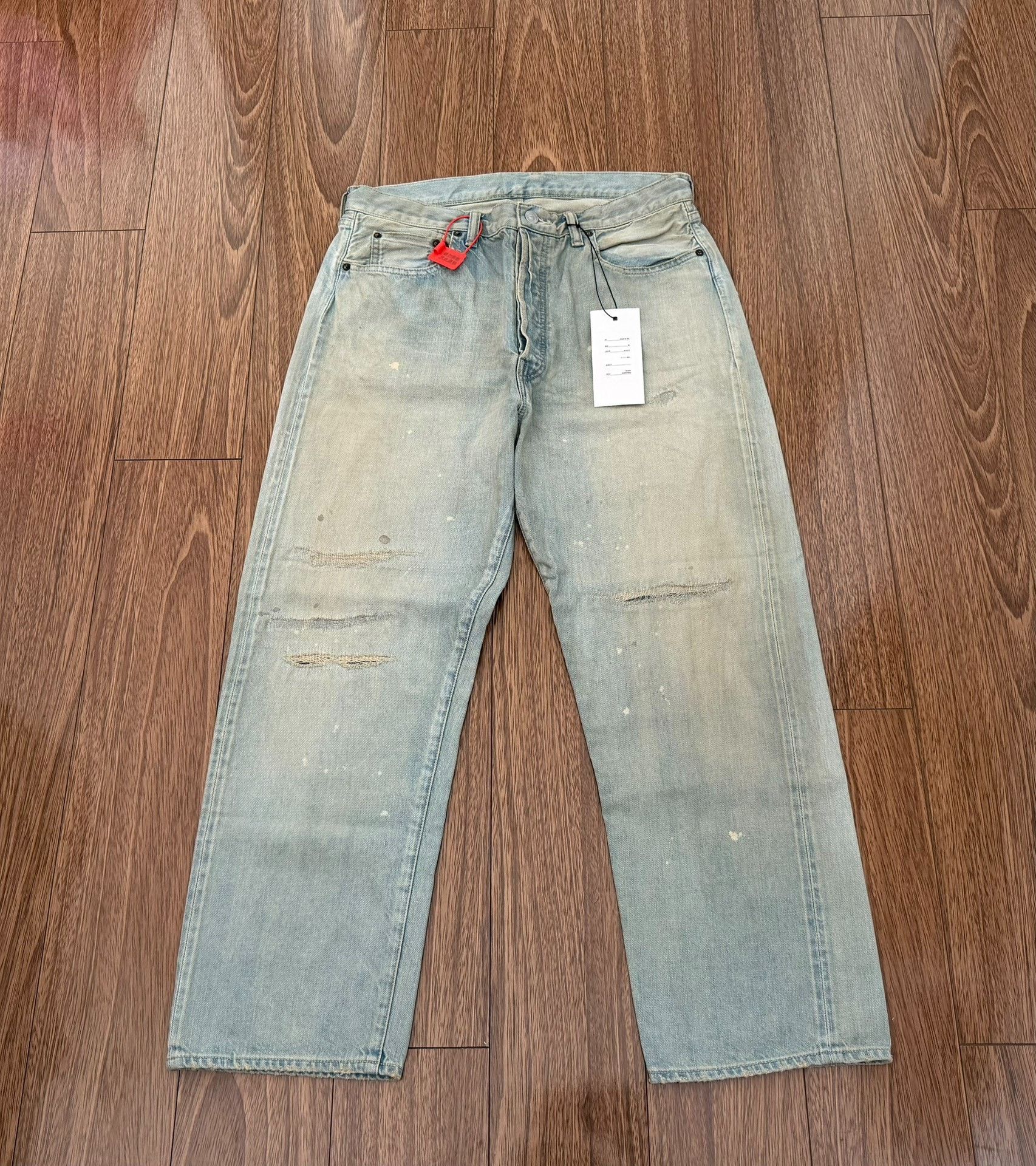 A.PRESSE A.PRESSE NO.37 Washed Wide Denim Pants Size US 32 / EU 48 - 1 Thumbnail