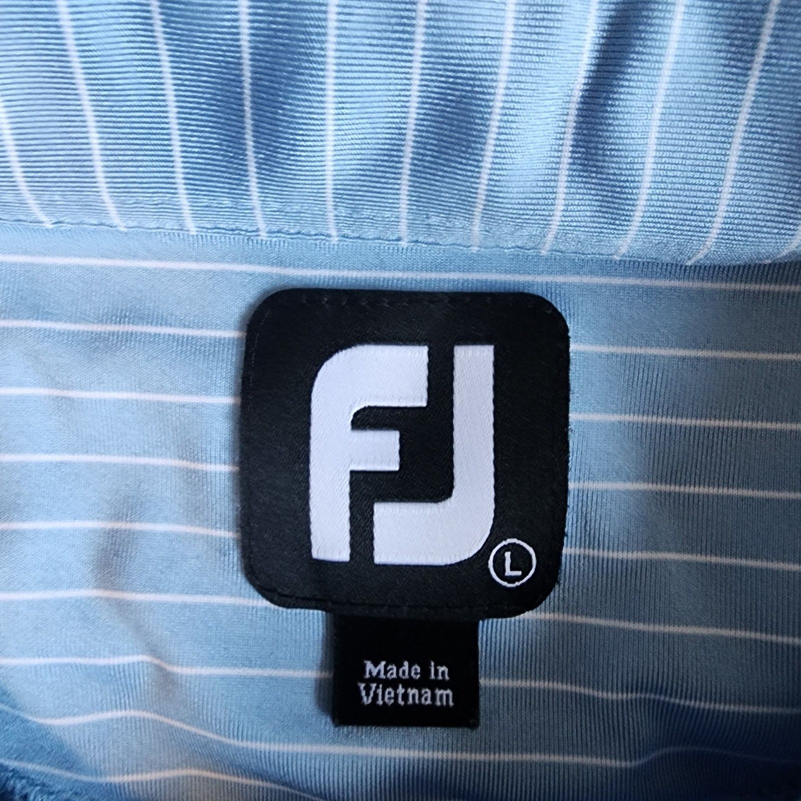 Footjoy FootJoy FJ Men's Blue White Striped Polo Shirt Size Large Size US L / EU 52-54 / 3 - 4 Thumbnail