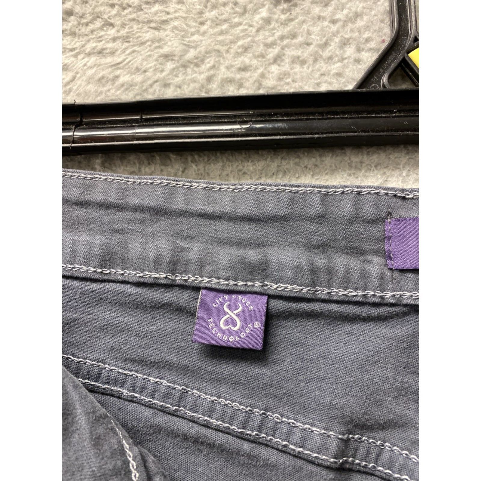 NYDJ VINTAGE NYDJ Marilyn Straight Denim Jeans 20W Women Gray Stretch Mid-Rise 5-Pocket Size 42" / US 20 - 5 Thumbnail