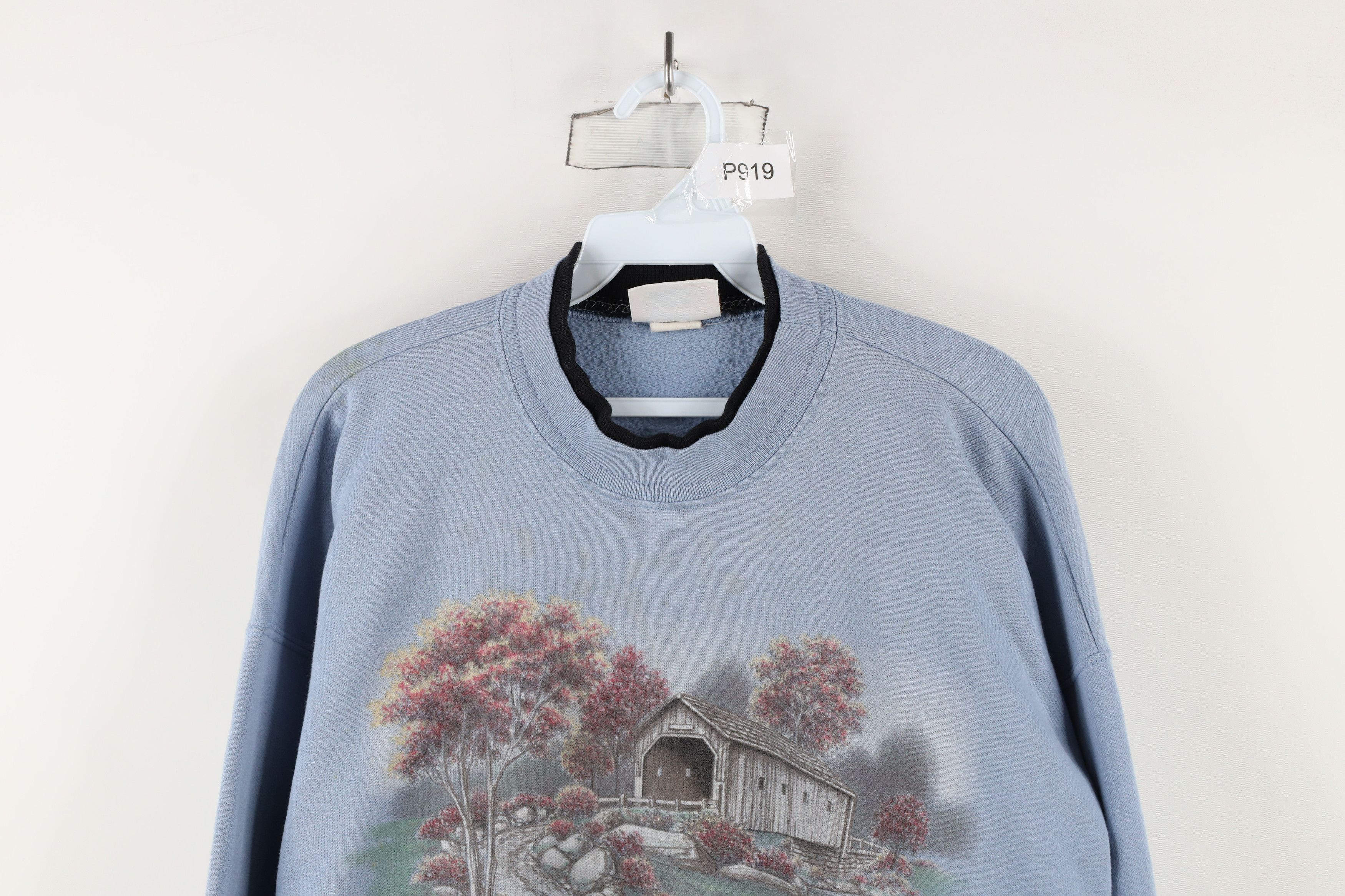 Vintage Vintage 90s Country Primitive Country Road Farm Sweatshirt Size XL / US 12-14 / IT 48-50 - 2 Thumbnail