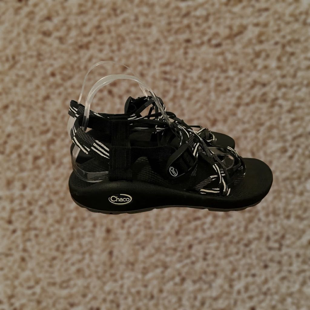 Chaco Chaco Sandals Zx/3 Classic Scatter Black White Toe Loop Hiking Women's 10 Size US 10 / IT 40 - 1 Thumbnail