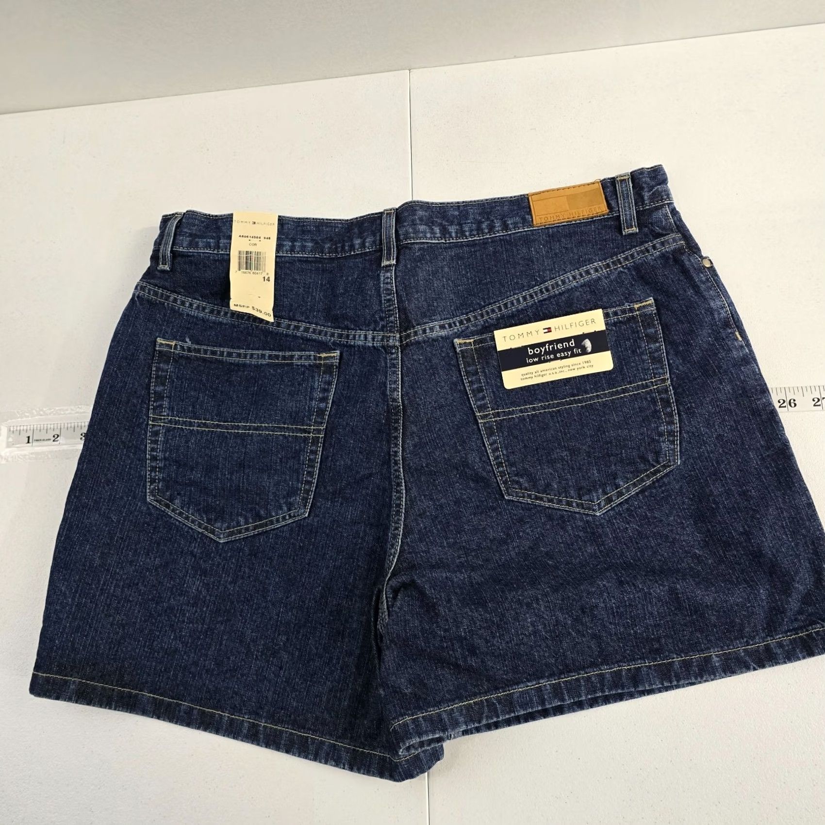 Tommy Hilfiger Tommy Hilfiger Boyfriend Denim Cut-Off Shorts blue 14 NWT Vintage: No M/L 5-Pocket Design Women Short Casual Summer 14 Womens Jeans Shorts Banana Size 36" / US 14 / IT 50 - 2 Thumbnail