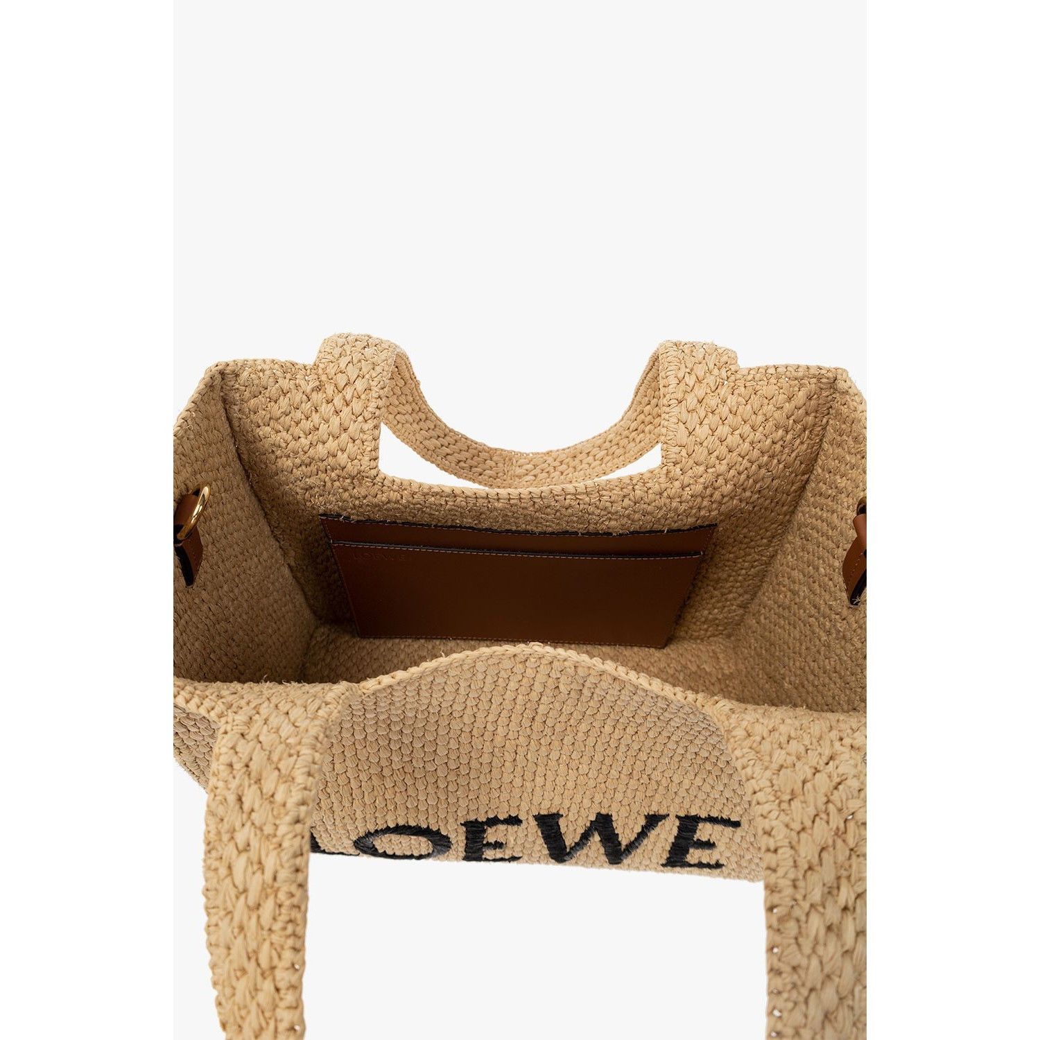 Loewe LOEWE $1850 Natural Medium Raffia Tote Bag New & Authentic Size ONE SIZE - 4 Thumbnail