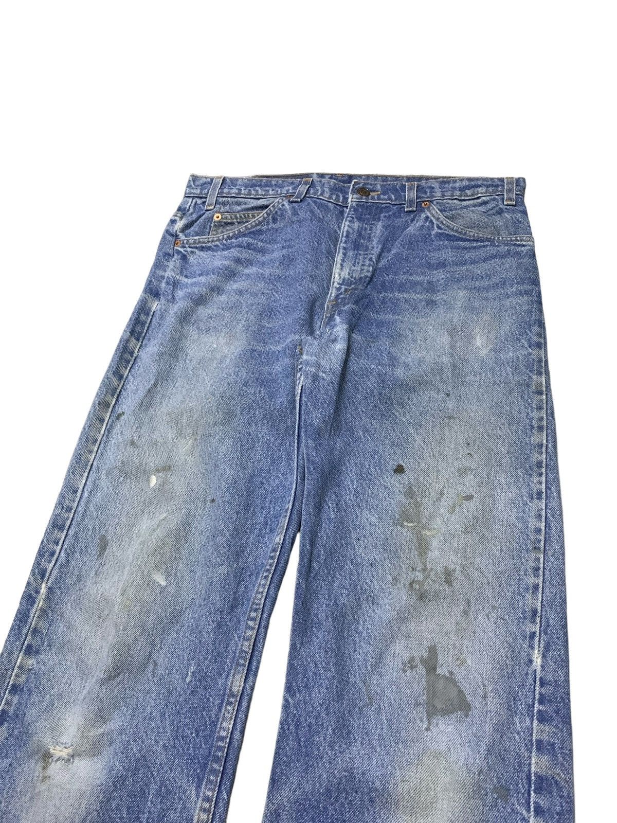 Levi's × Vintage Vintage Levis 505 Distressed Dirty Denim Pants Size US 34 / EU 50 - 5 Thumbnail