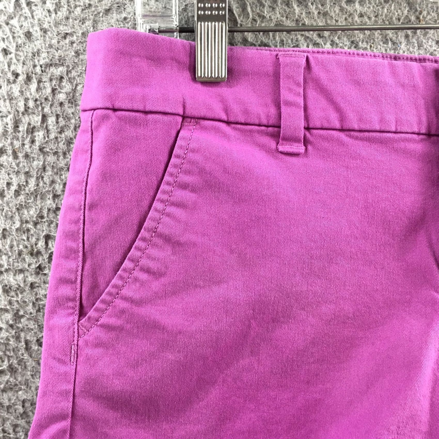 American Eagle Outfitters American Eagle Outfitters Midi Chino Shorts Womens 6 Purple Zip Casual Daywear Size 28" / US 6 / IT 42 - 2 Thumbnail