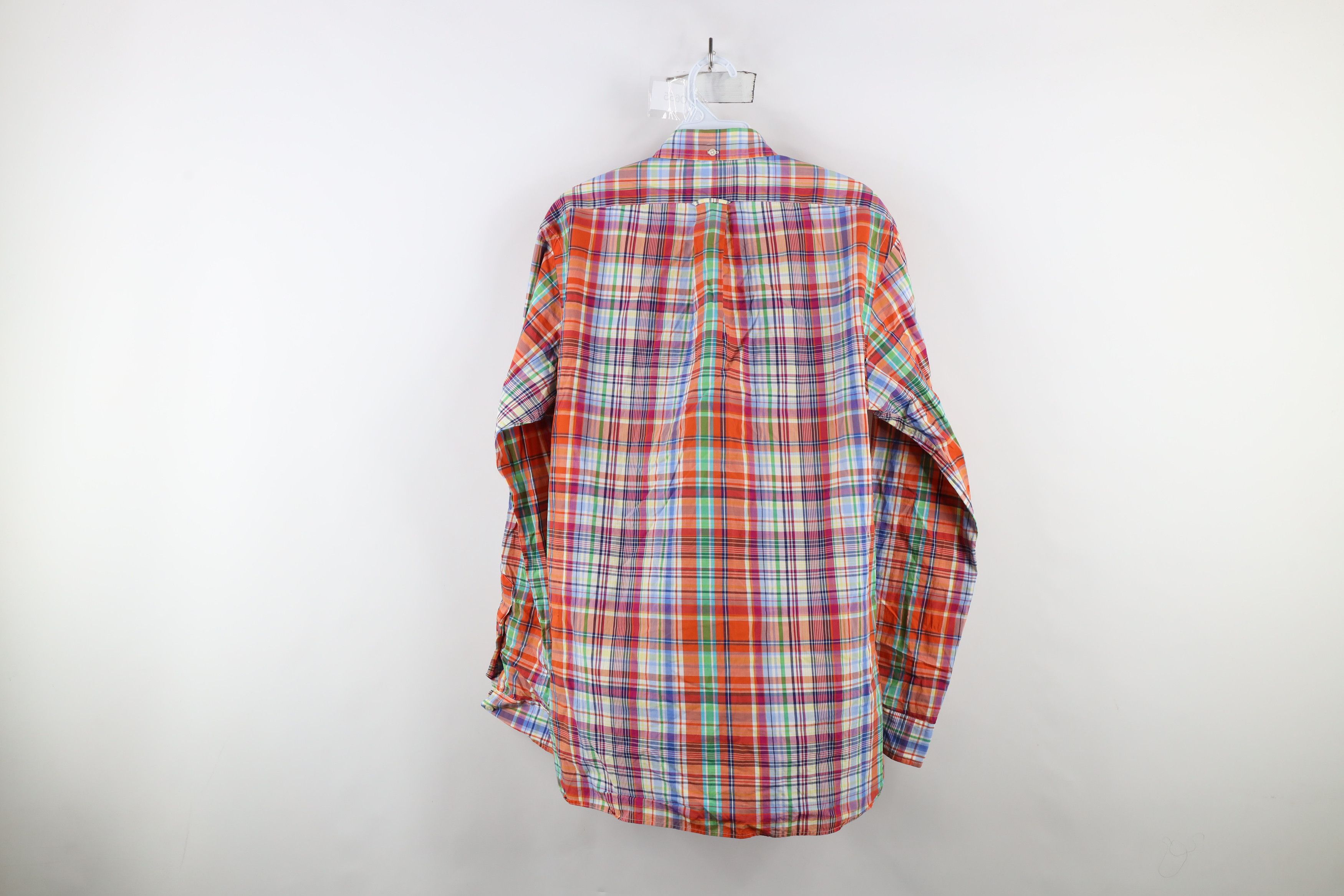 Ralph Lauren × Vintage Vintage 90s Ralph Lauren Madras Rainbow Button Down Shirt Size US M / EU 48-50 / 2 - 10 Thumbnail
