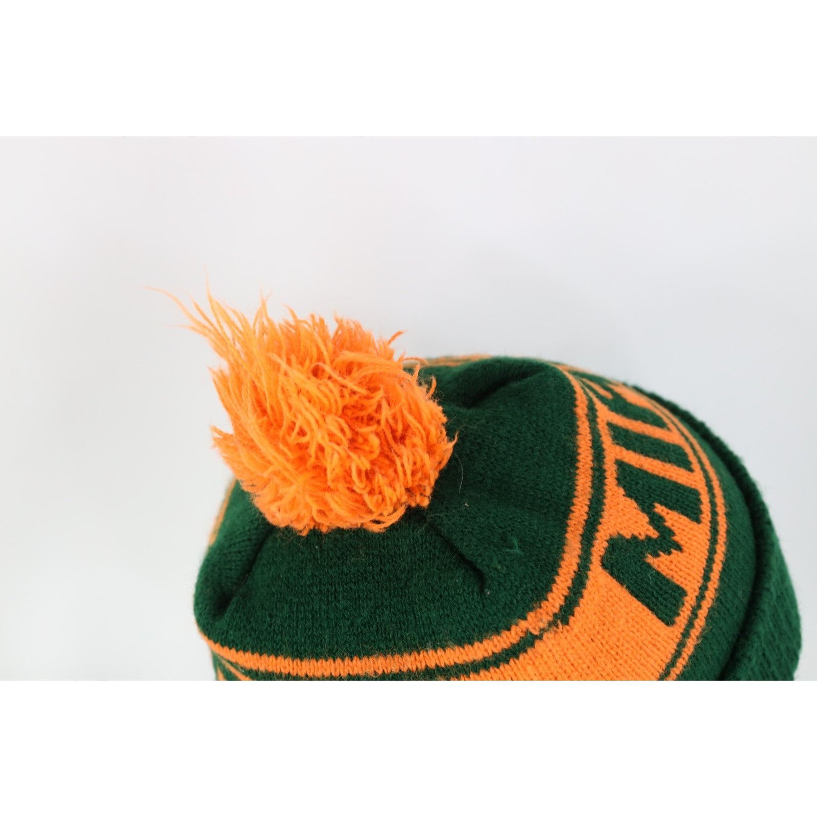 Vintage Vintage 90s Spell Out University of Miami Hurricanes Beanie Size ONE SIZE - 6 Thumbnail