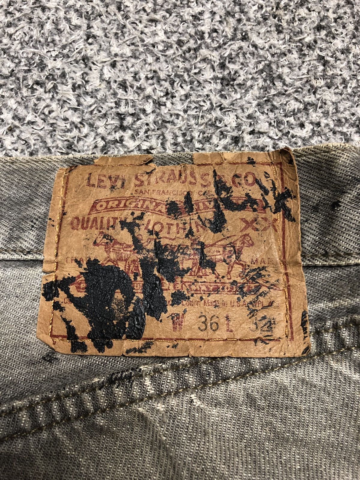 Japanese Brand × Levi's × Vintage Vintage Levis 511 Distressed Patches Kurt Cobain Style Jeans Size US 34 / EU 50 - 21 Thumbnail